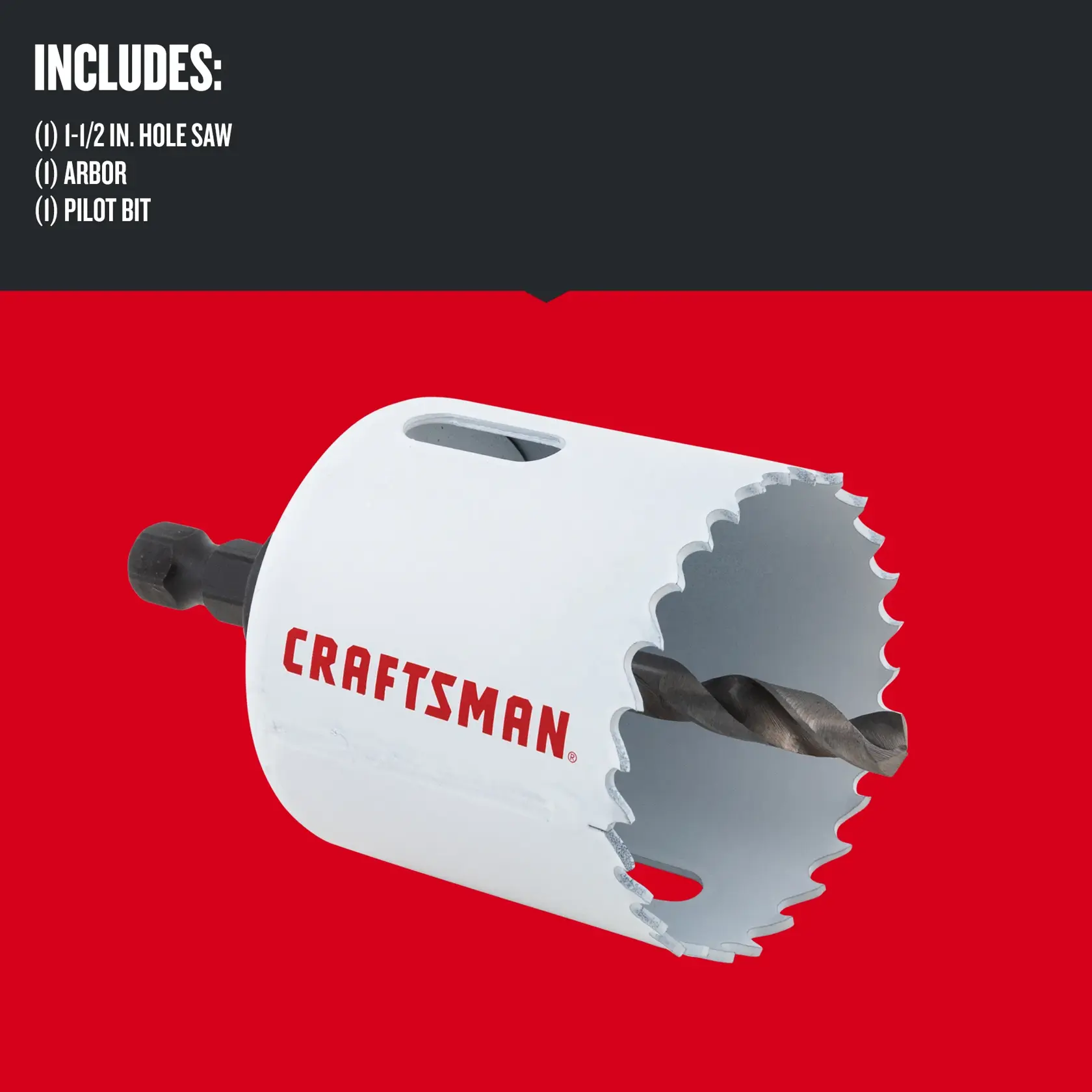 Graphic of CRAFTSMAN Hole Saws highlighting product features