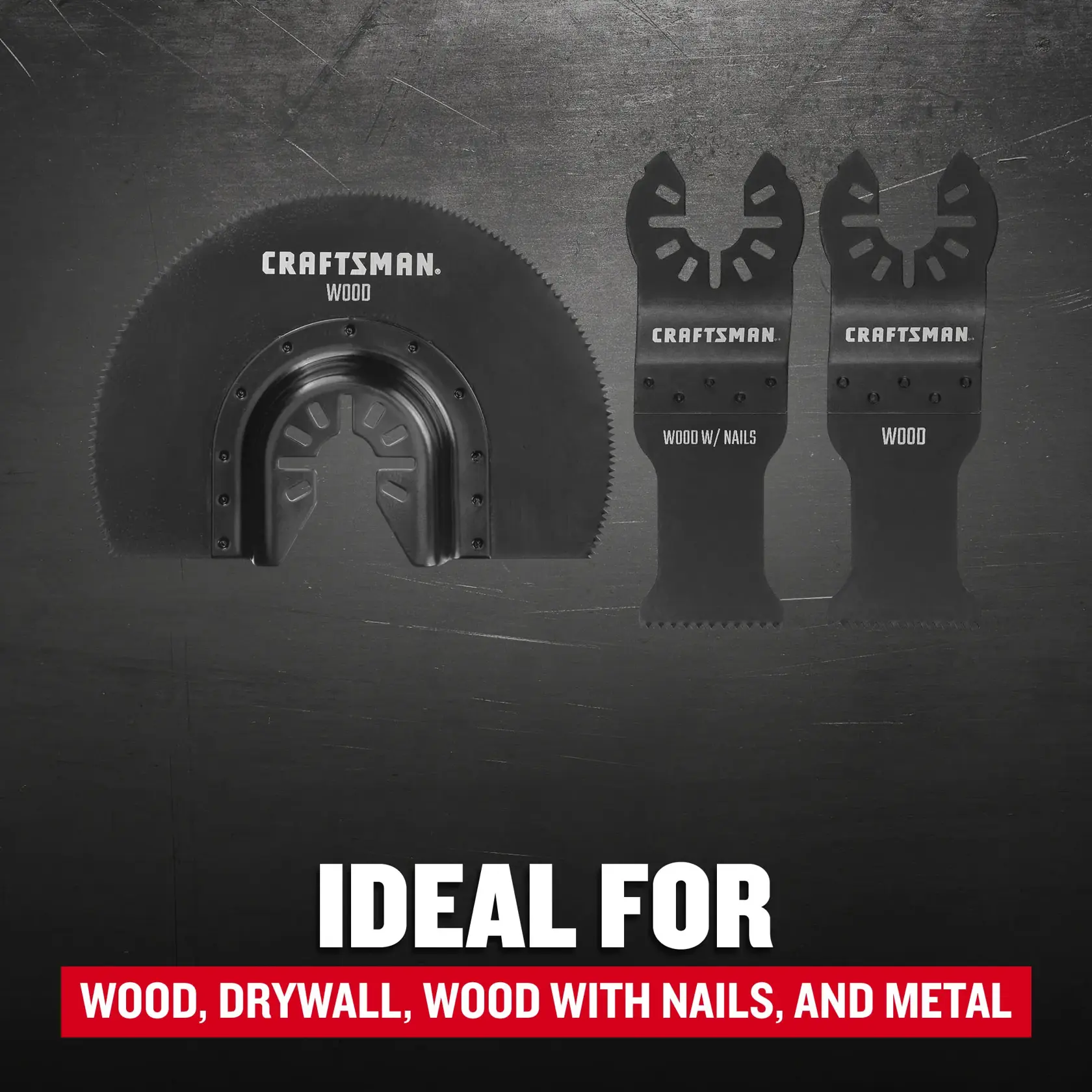 CRAFTSMAN CMAO552 Bi-Metal Oscillating Blades Set (3-Piece) F+B