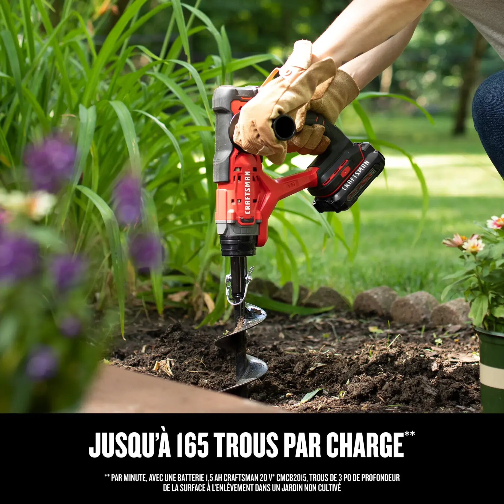 Tarière de jardin sans fil V20