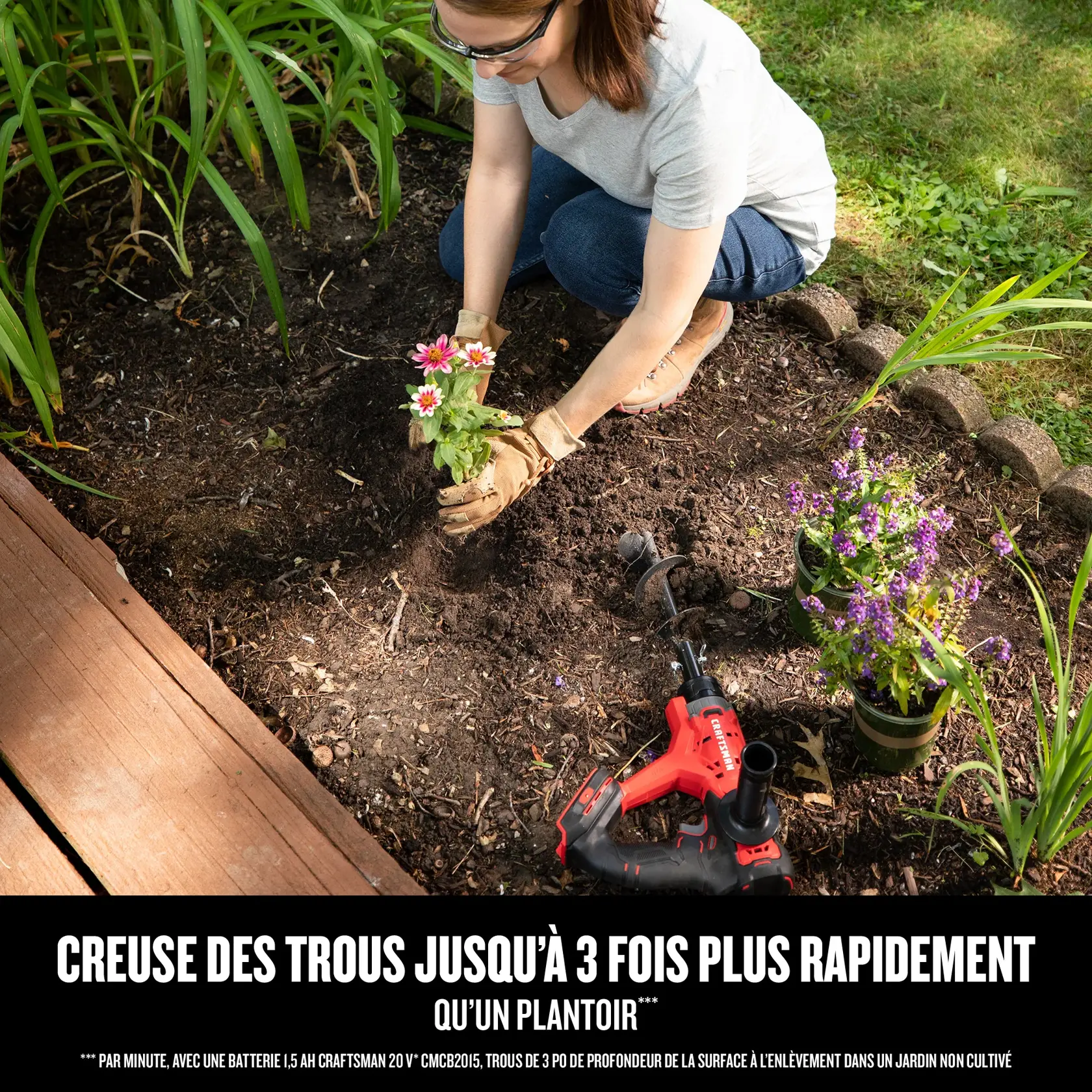 Tarière de jardin sans fil V20