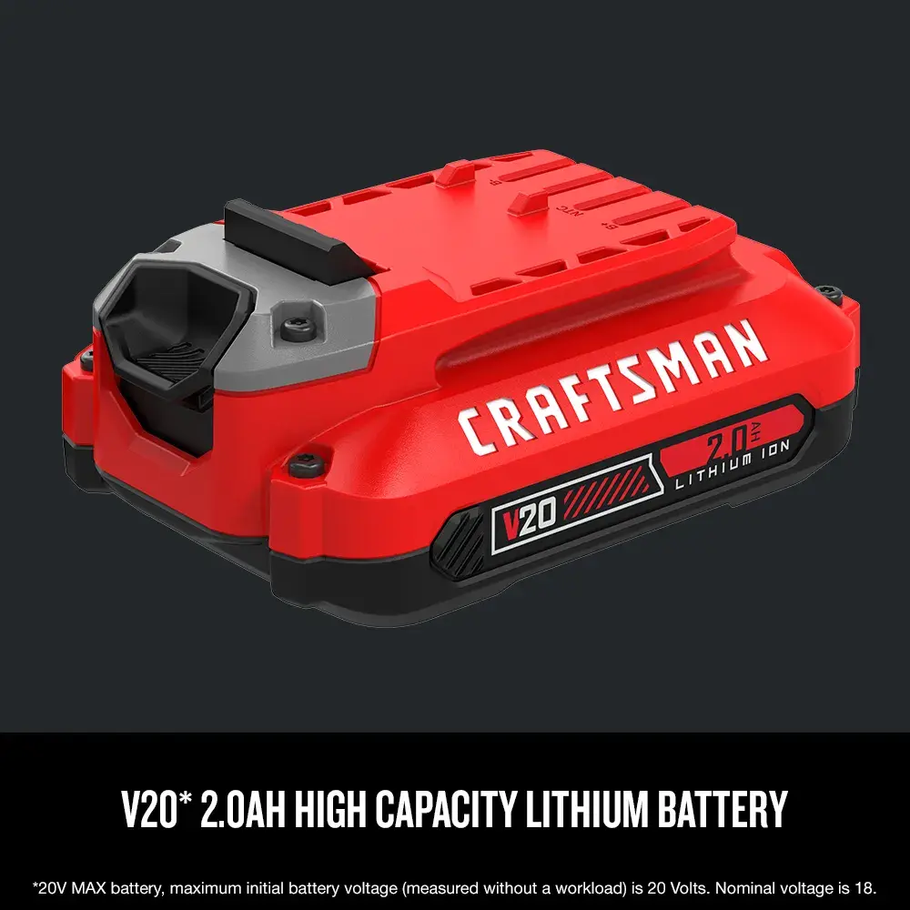 Graphic of CRAFTSMAN Batteries & Chargers highlighting product features