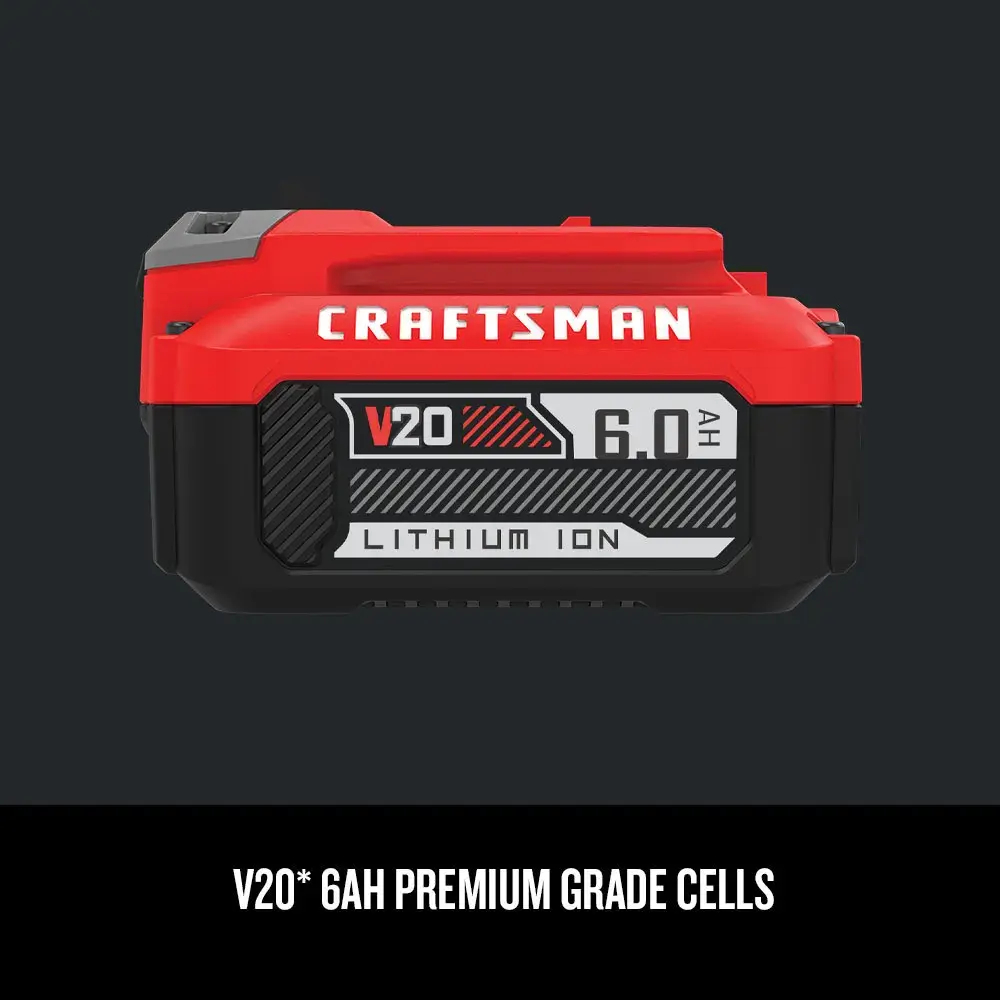 Graphic of CRAFTSMAN Batteries & Chargers highlighting product features