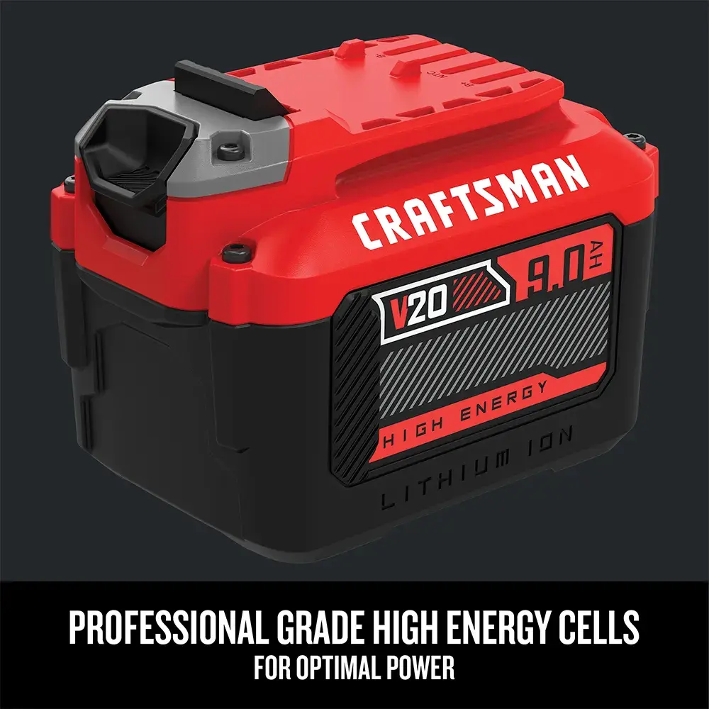 Graphic of CRAFTSMAN Batteries & Chargers highlighting product features