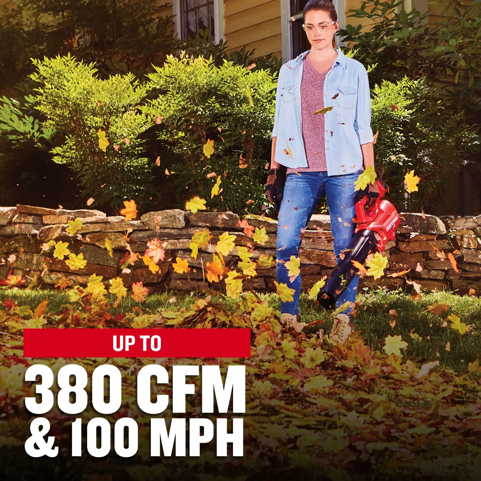 CRAFTSMAN V20* Cordless Axial Leaf Blower Power 