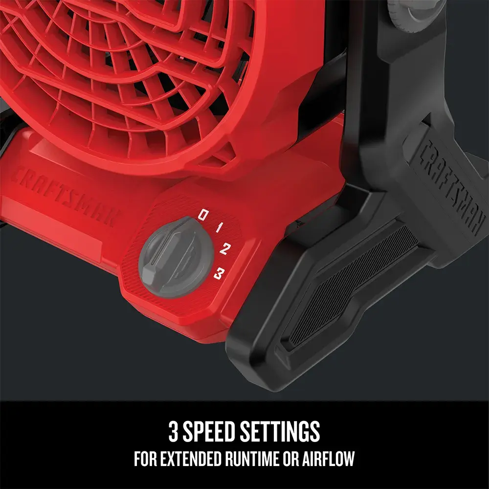 Graphic of CRAFTSMAN Heating & Cooling: Fans highlighting product features