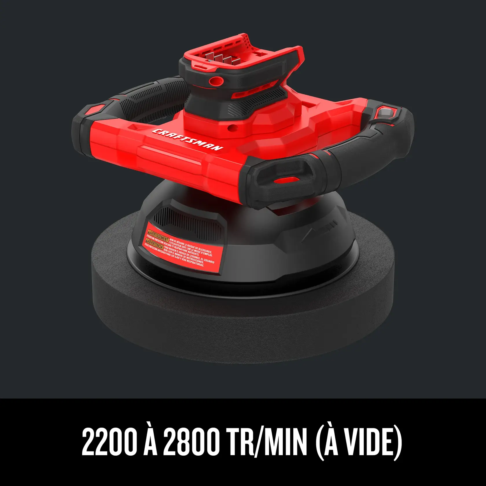 Polisseuse CRAFTSMAN 2200 à 2800 tr/min (à vide)