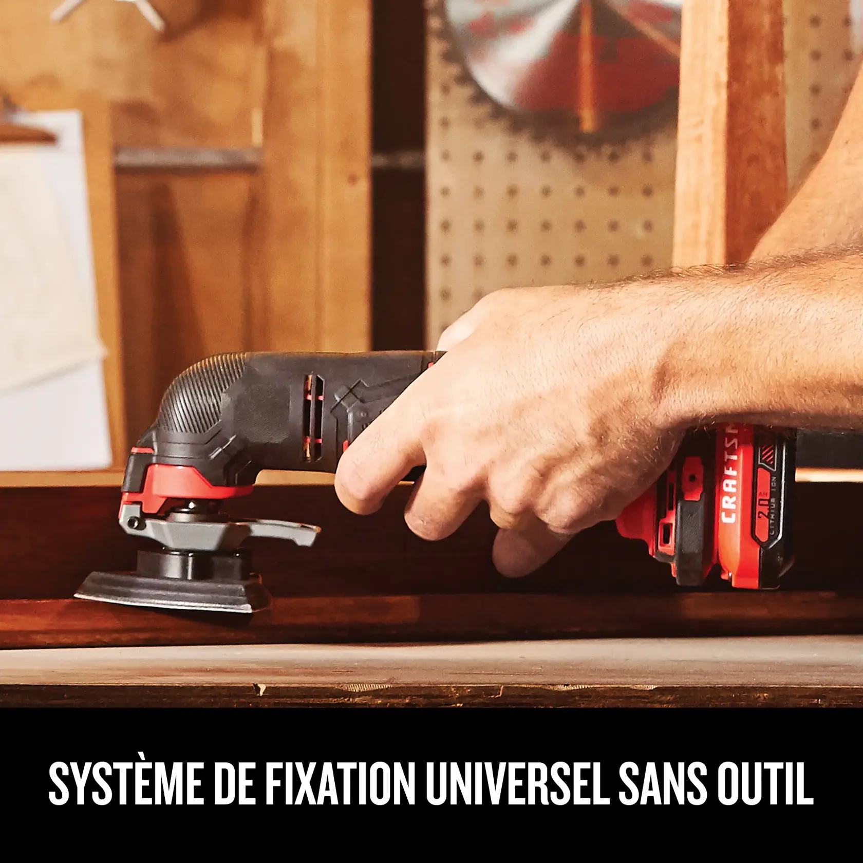 Système de fixation universel de l’outil oscillant CRAFTSMAN