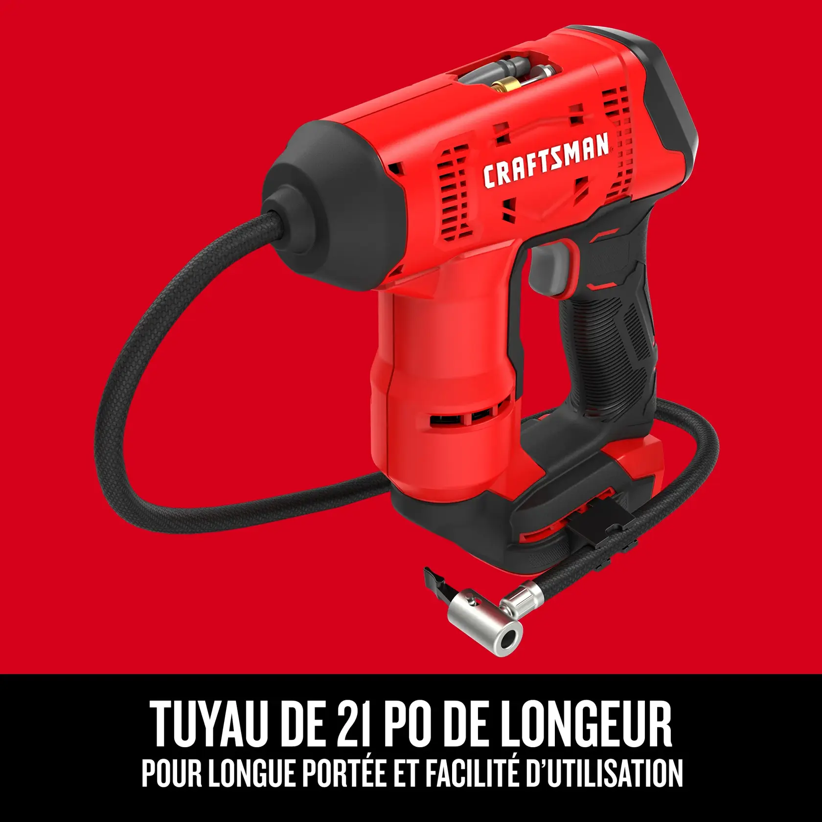 Tuyau de 21 po de longueur du dispositif de gonflage CRAFTSMAN