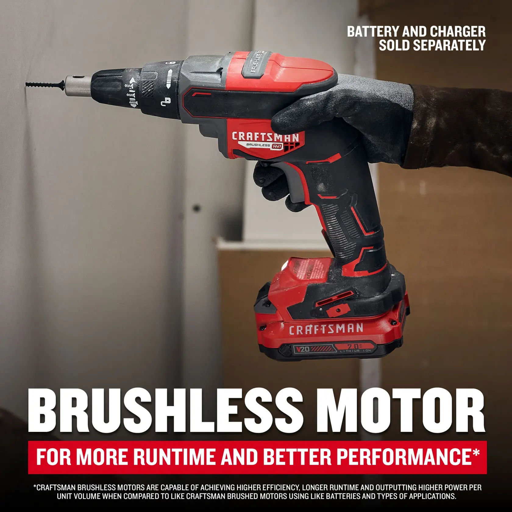 Brushless motor for more runtime and better performance