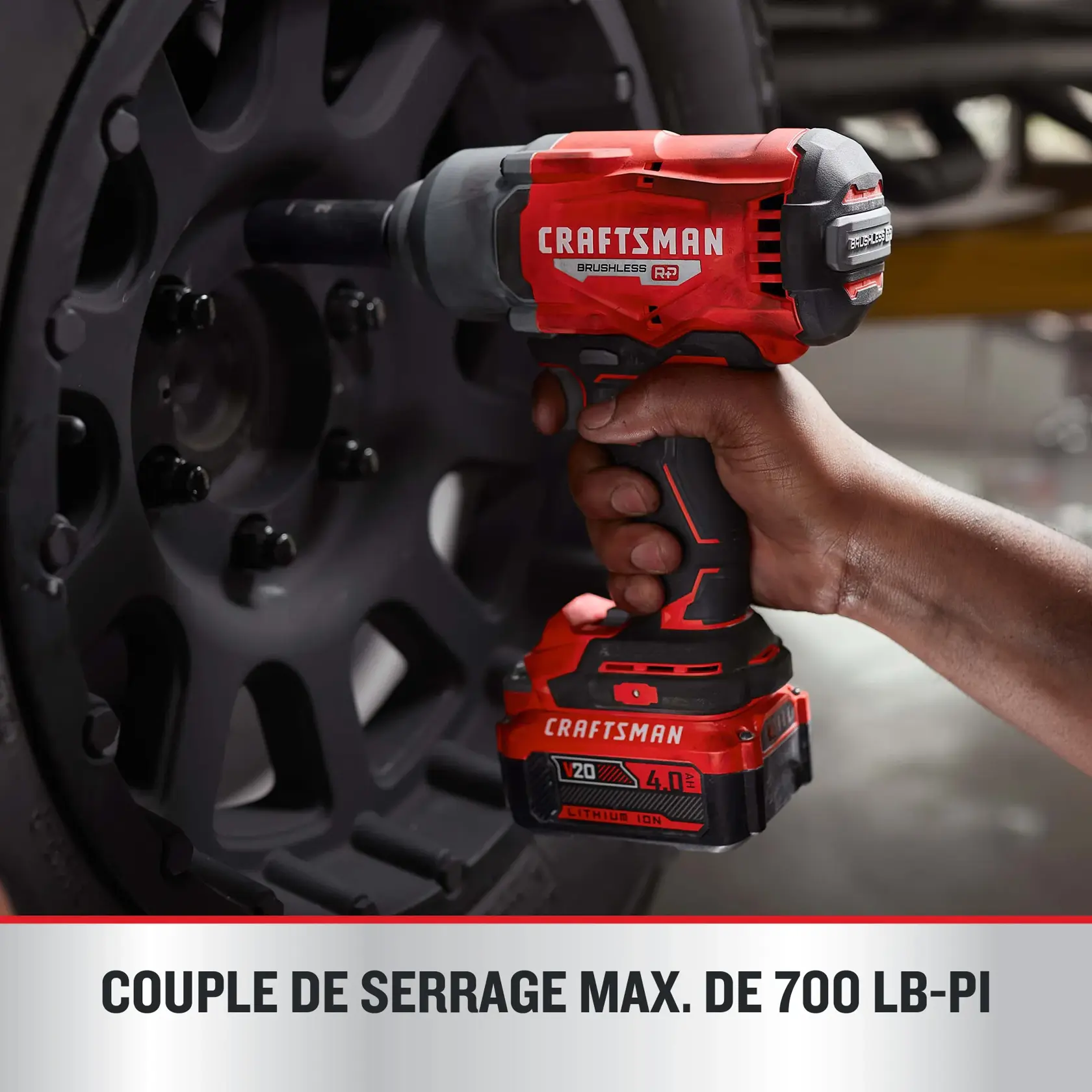 Clé à choc à couple élevé avec enclume CRAFSTMAN BRUSHLESS RP, couple de serrage max. de 700 lb-pi.