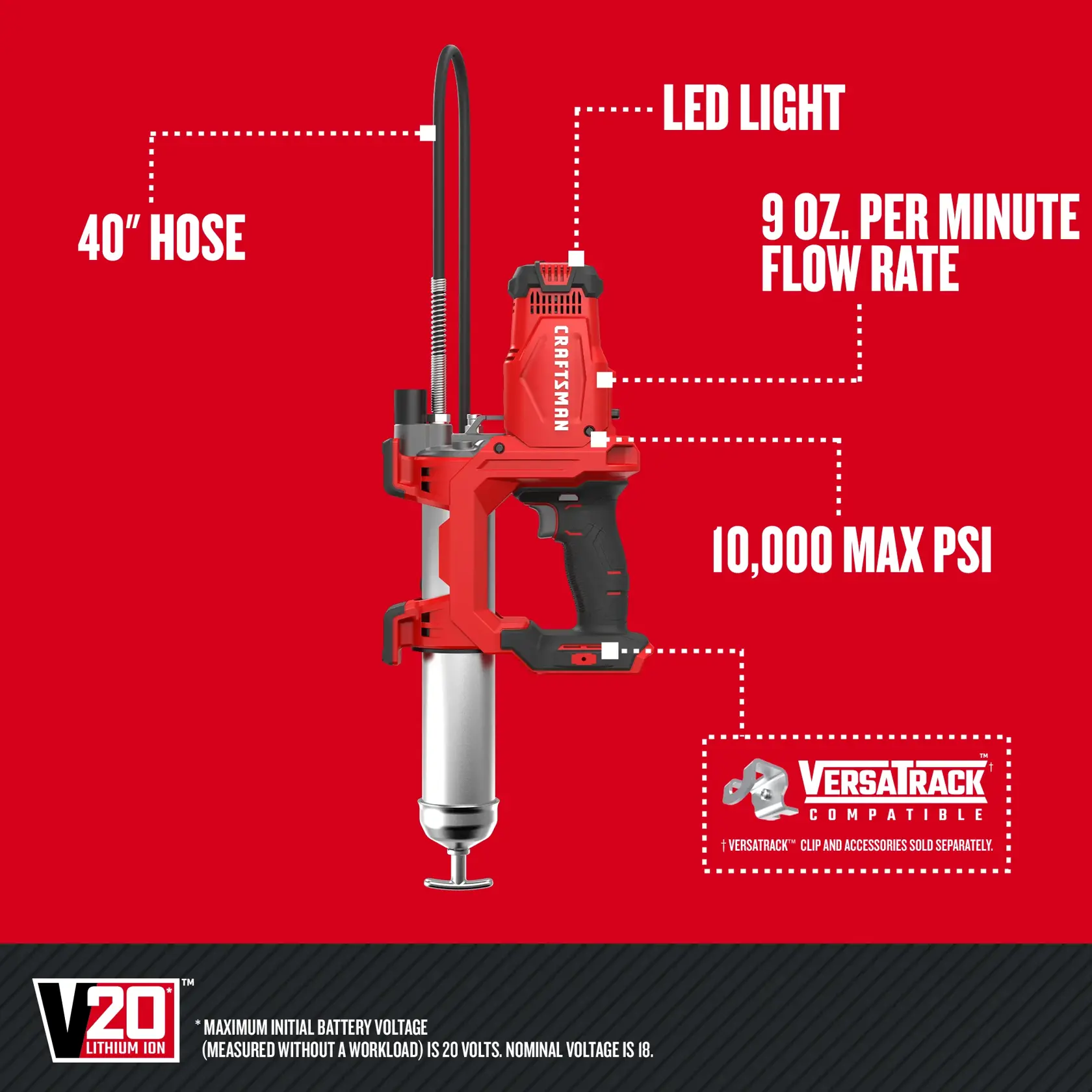 CRAFTSMAN V20 Grease Gun