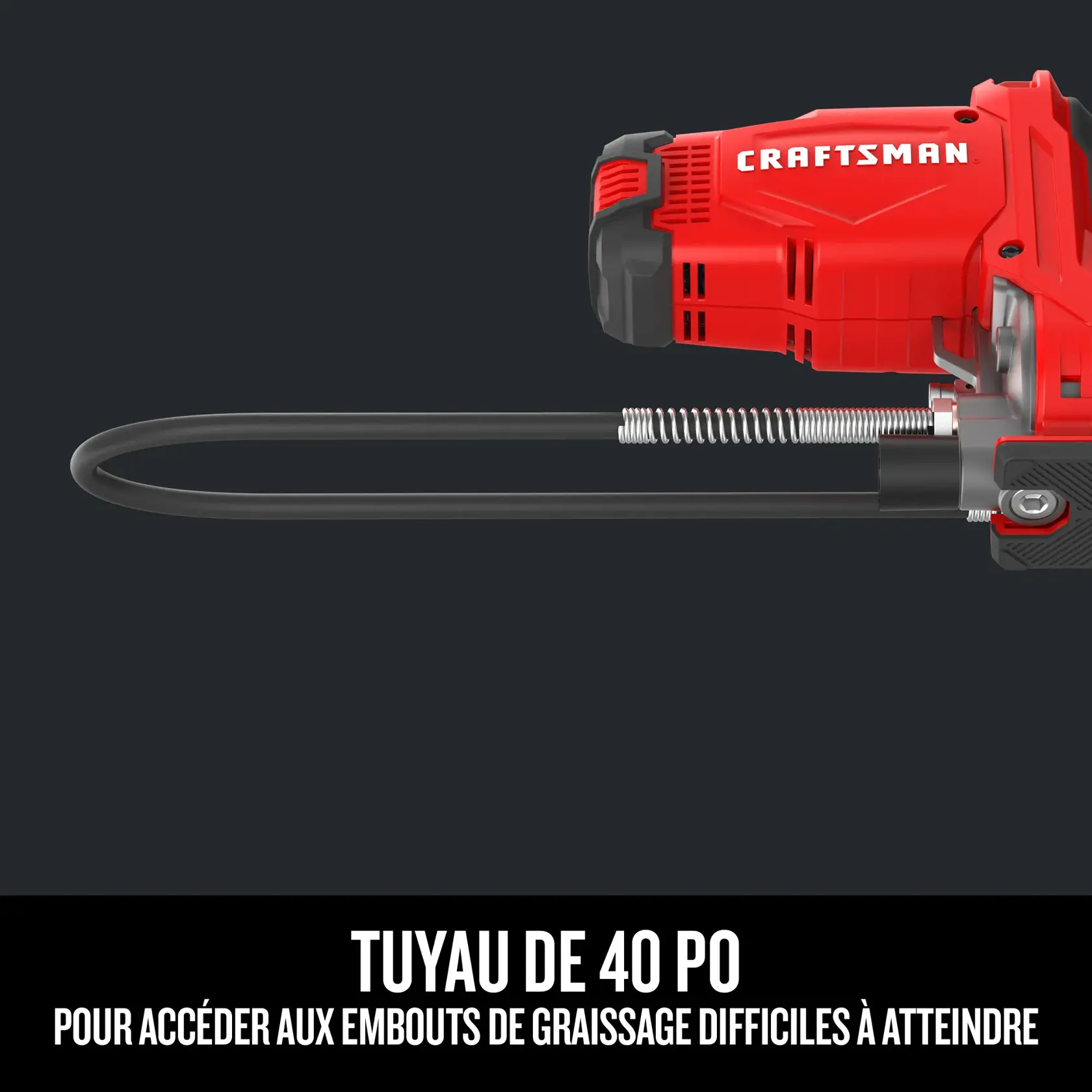 Caractèristiques du pistolet graisseur V20 de CRAFTSMAN