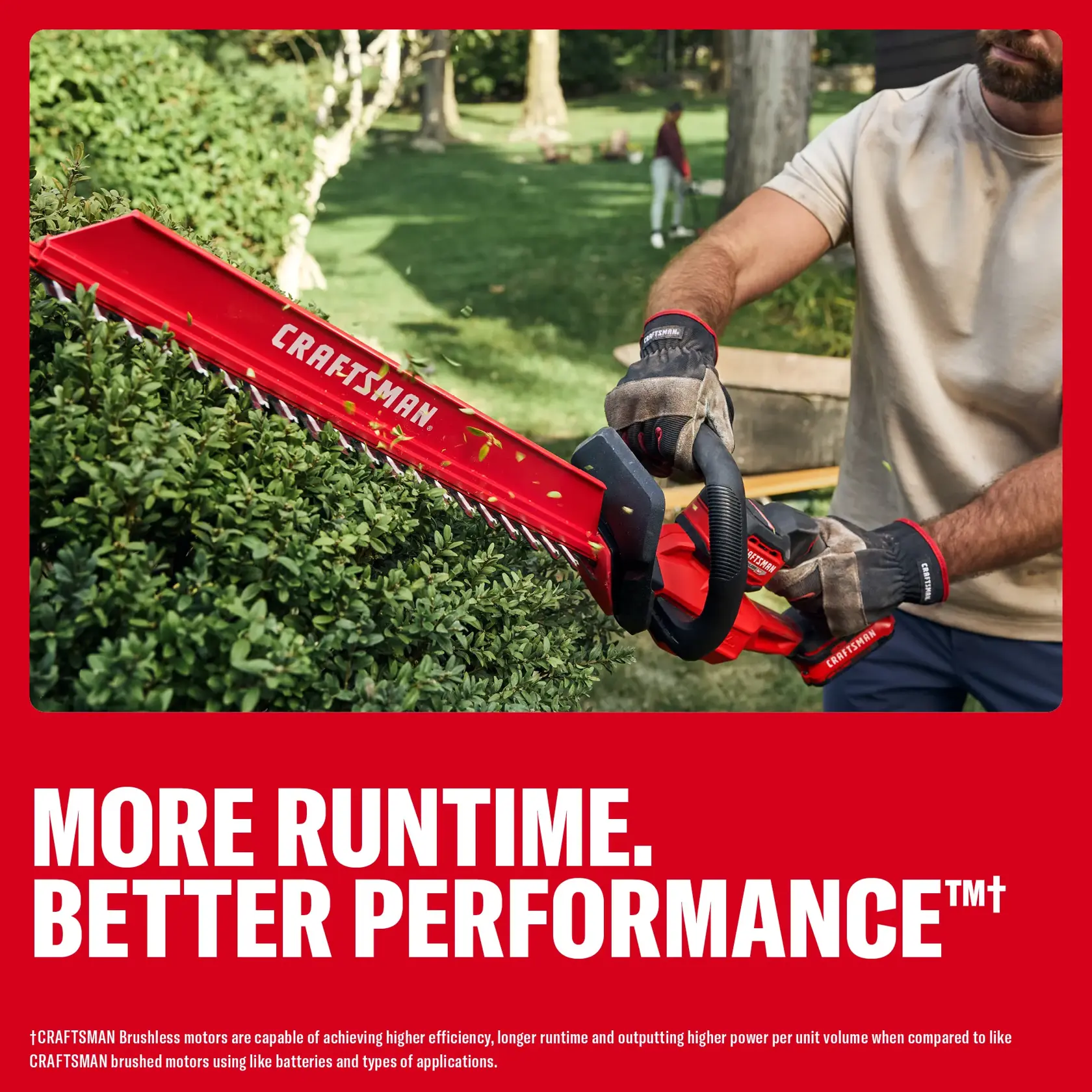 CRAFTSMAN® V20* BRUSHLESS RP™ 22 in. Hedge Trimmer (Tool Only) eComm Graphic