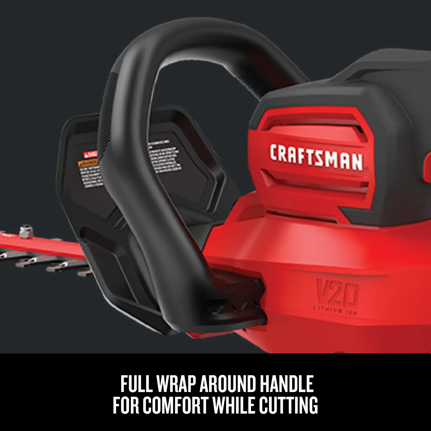 Graphic of CRAFTSMAN Hedge Trimmers highlighting product features
