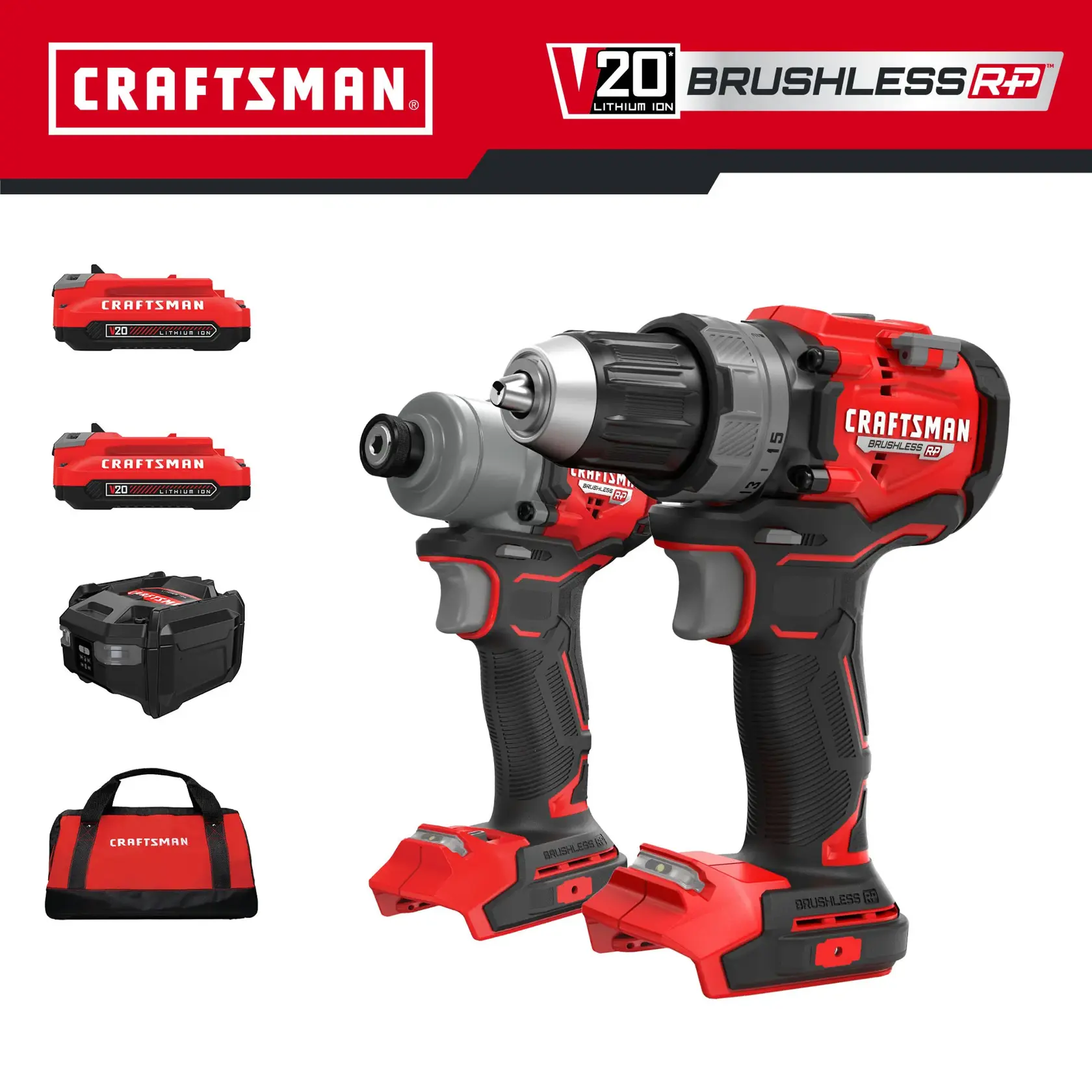 CRAFTSMAN V20 BRP Combo Kit Image Graphic