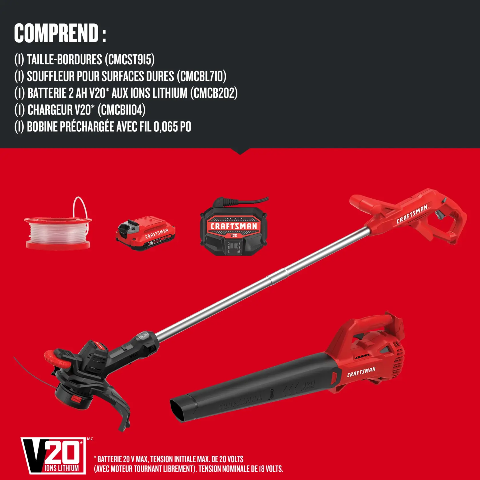 Image du produit détaillant ce que comprend la trousse