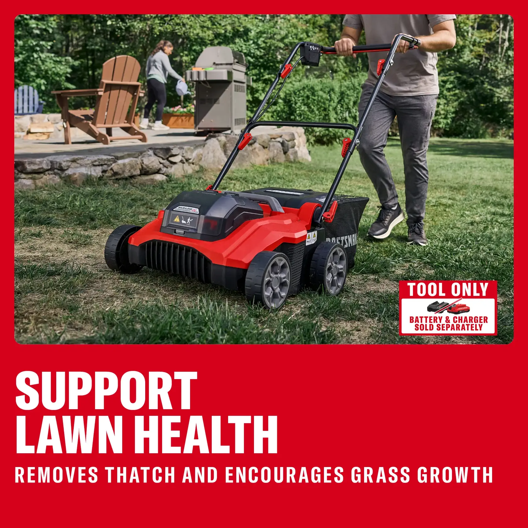 CRAFTSMAN® V20* Brushless RP™ Dethatcher/Scarifier