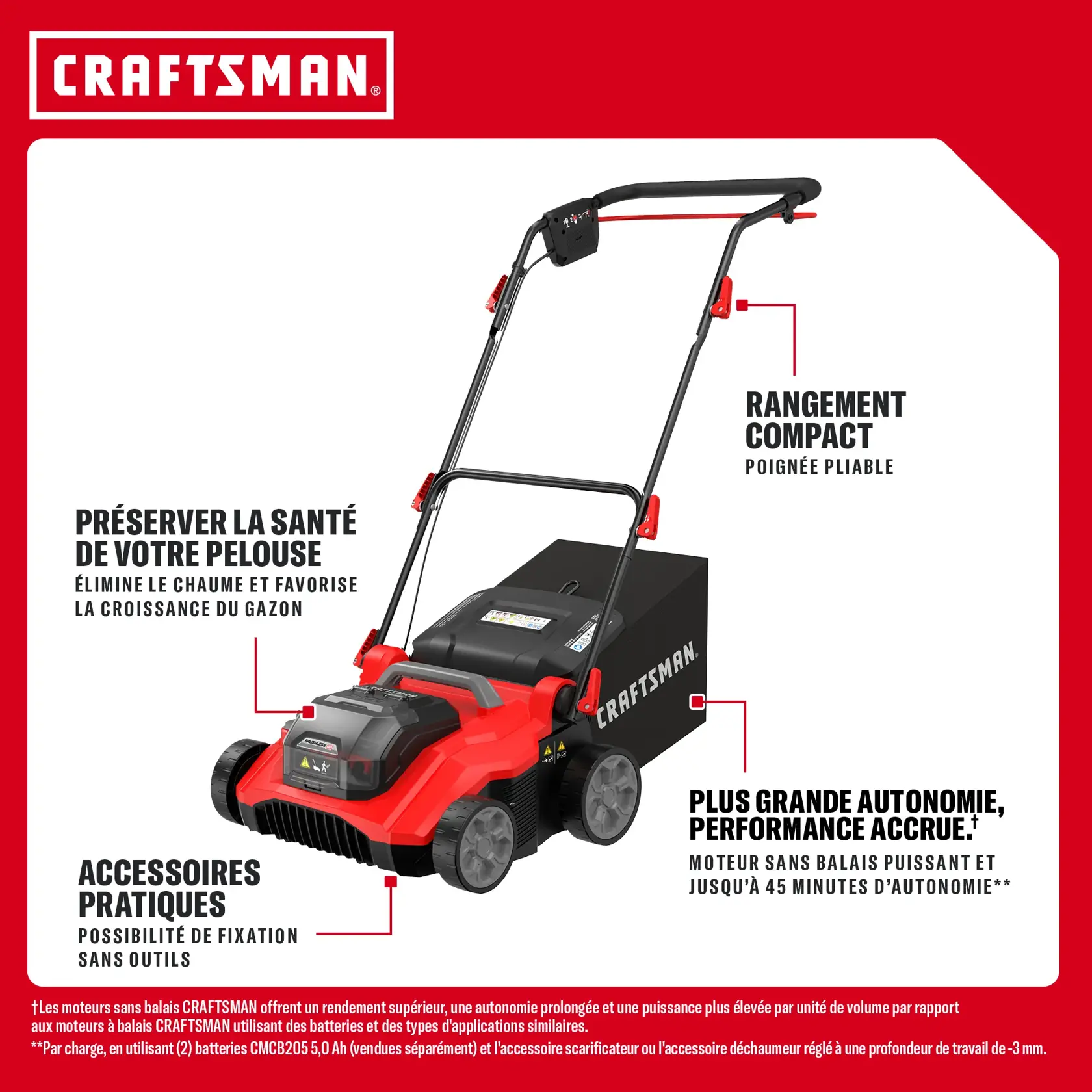 Déchaumeuse/scarificateur 2XV20* BRUSHLESS RP™ (outil seulement)