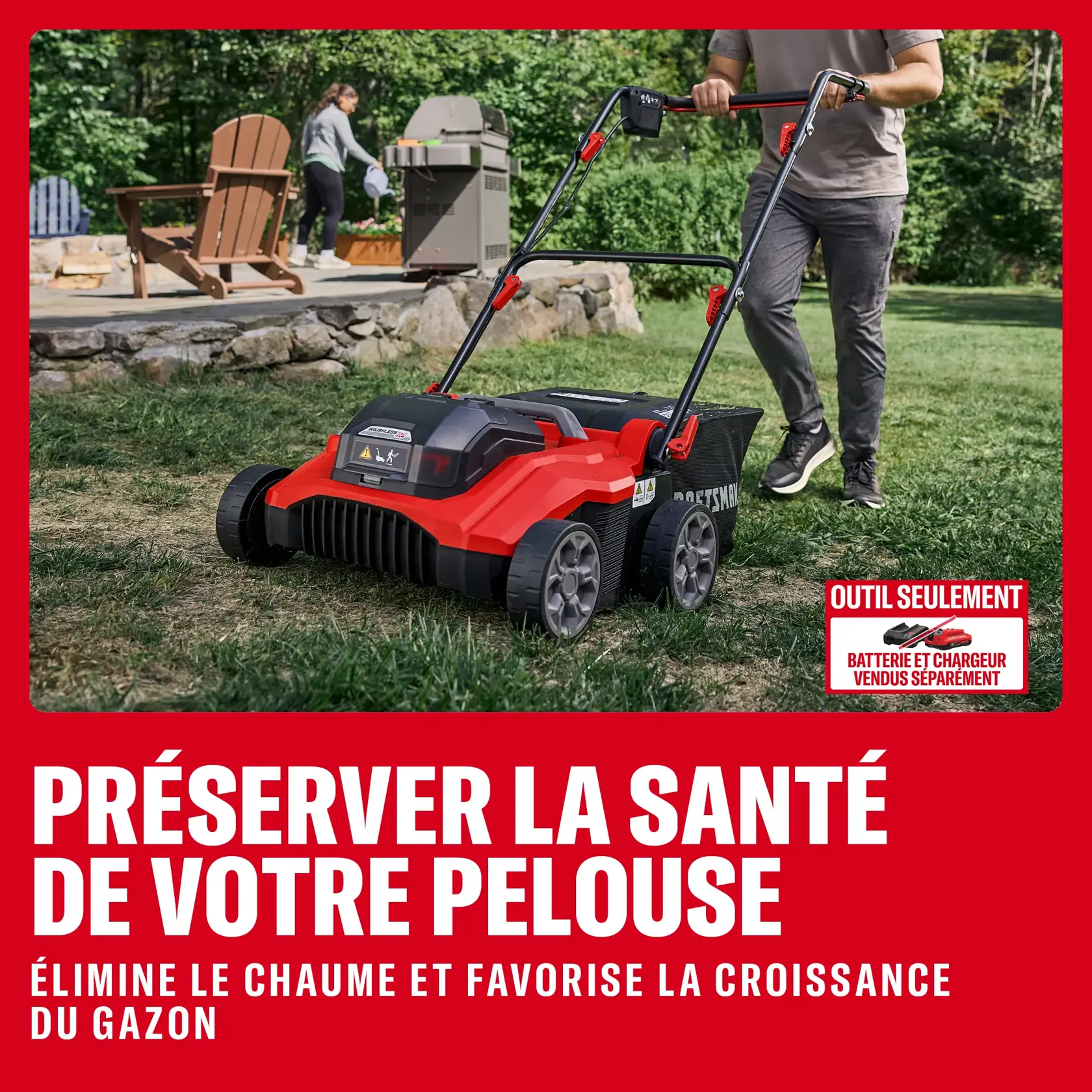 Déchaumeuse/scarificateur 2XV20* BRUSHLESS RP™ (outil seulement)
