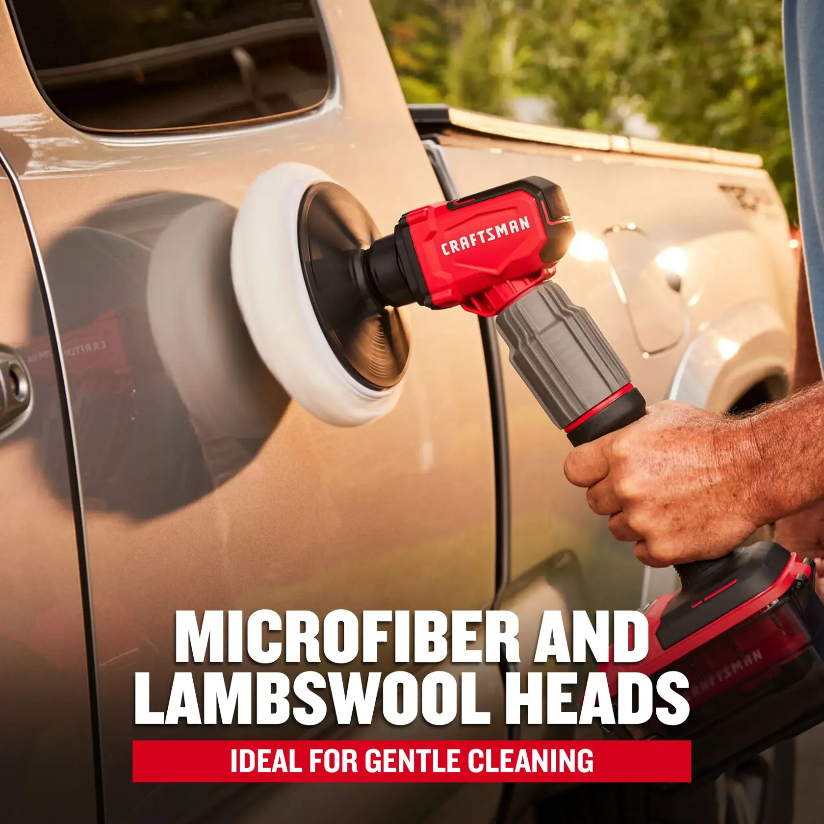 V20 Powered Scrubber Microfiber Bristle Brush Polishing Car Graphic