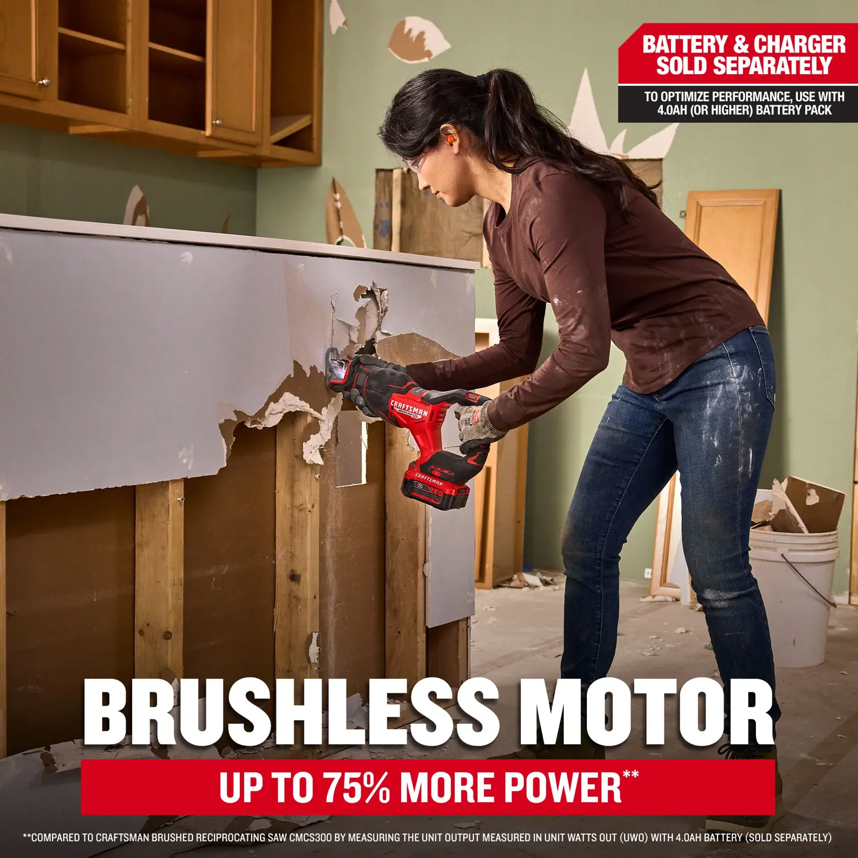 V20* BRUSHLESS RP™ cordless reciprocating saw (tool only)