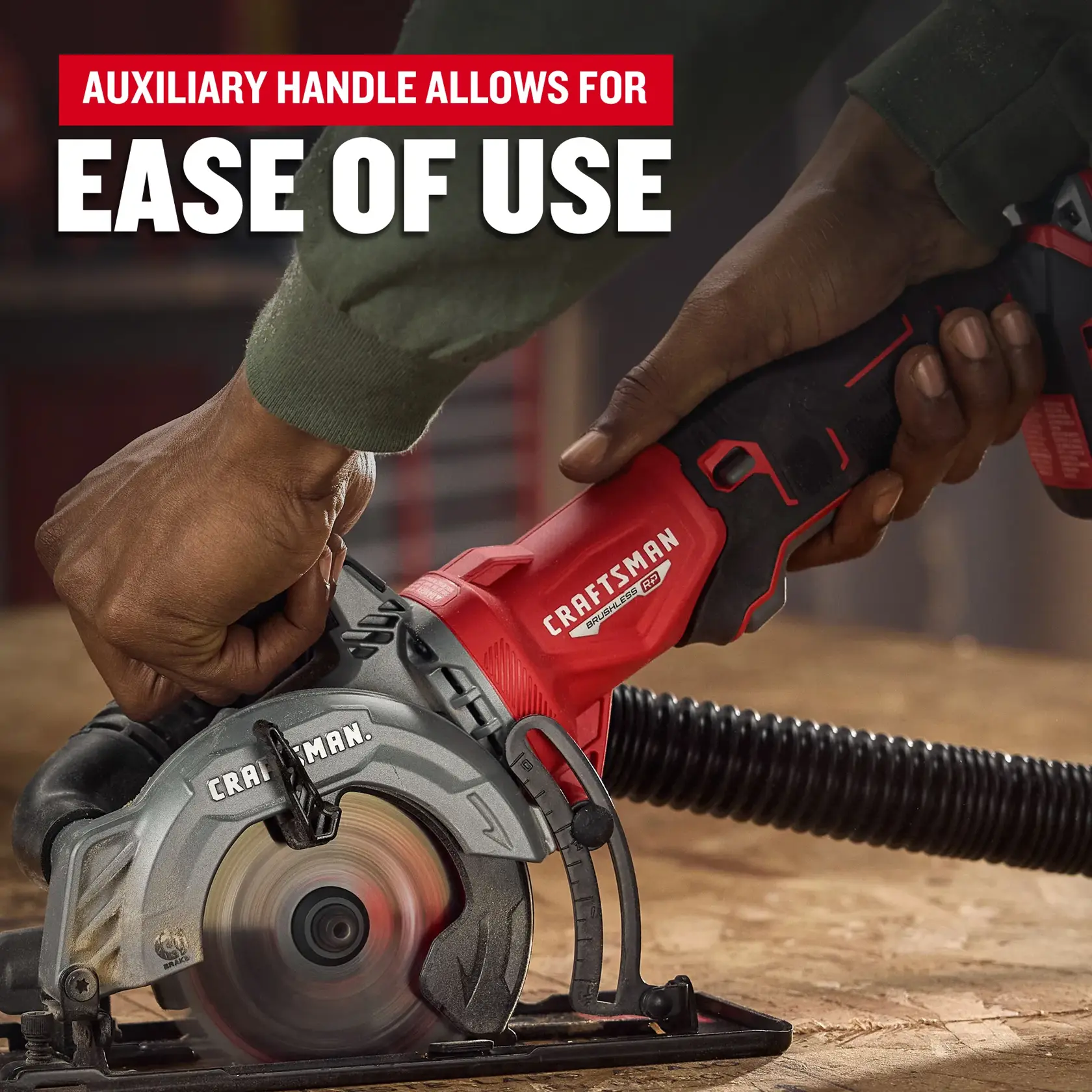 CRAFTSMAN V20* 4.5" Circ Saw Ease of Use"