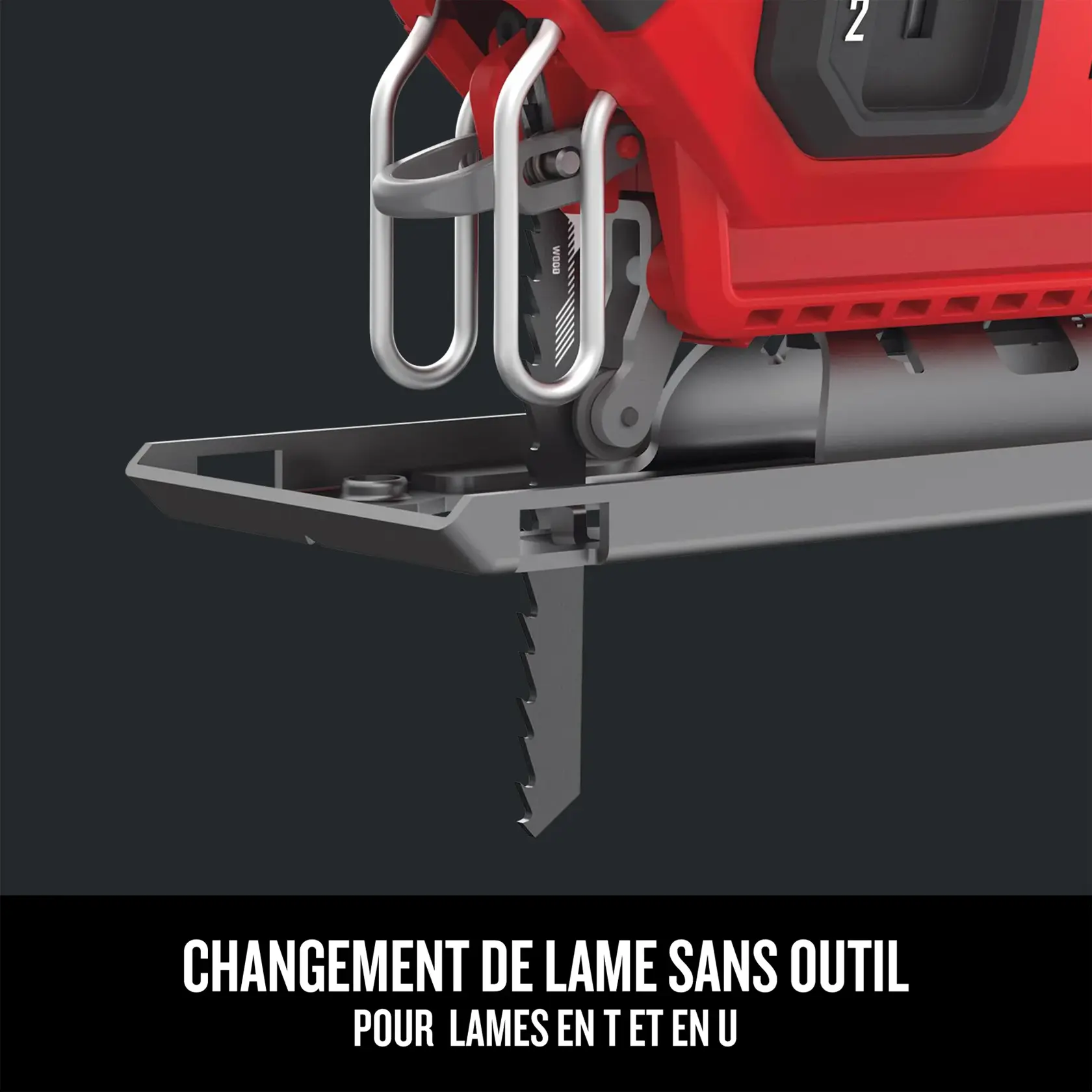 Scie sauteuse CRAFTSMAN - Changement de lame sans outil