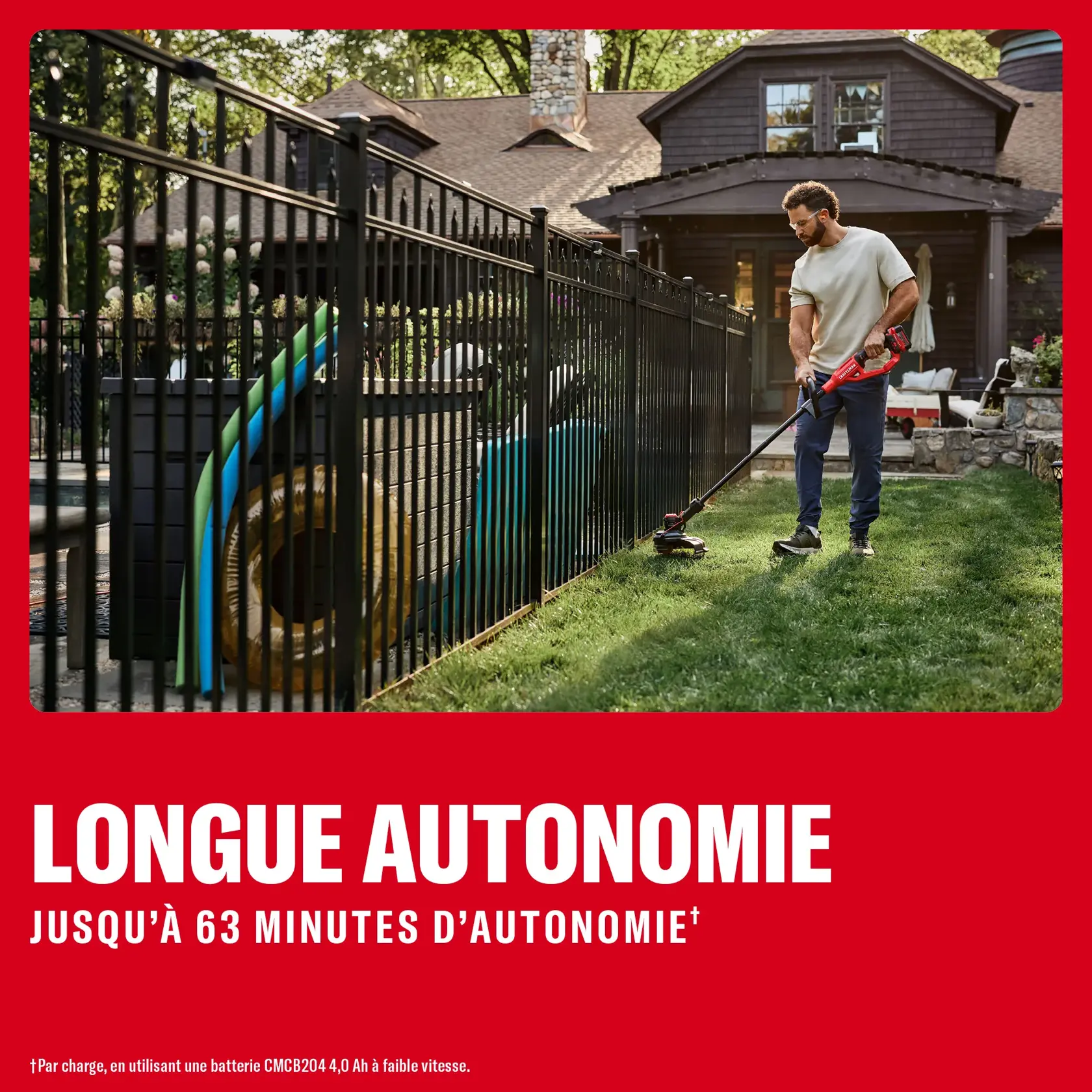 Ensemble de taille-bordures V20* avec batterie 4 Ah et chargeur