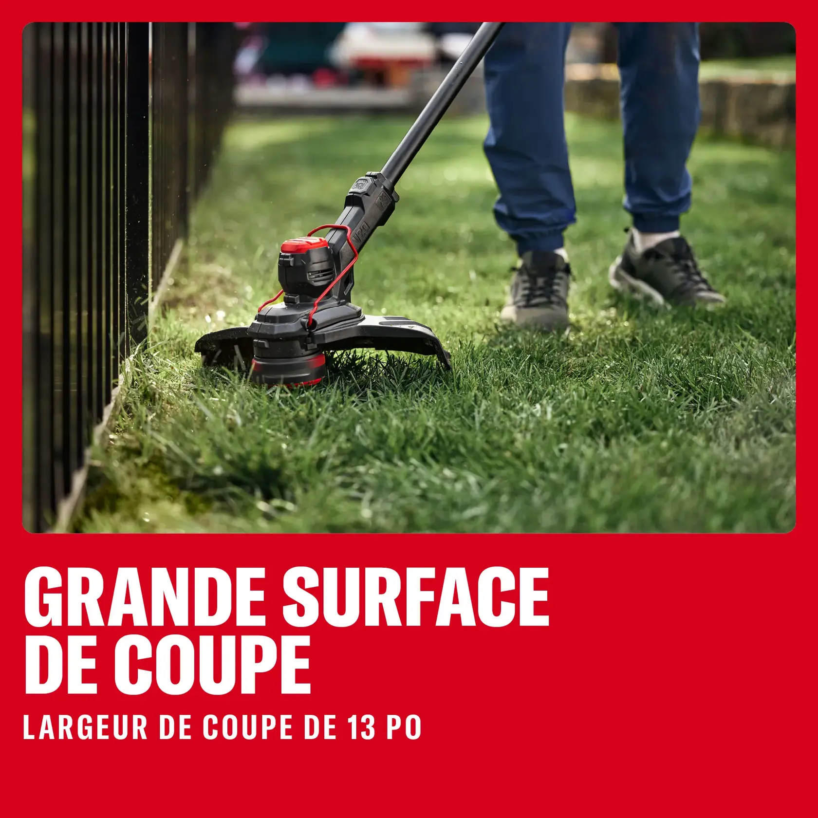 Ensemble de taille-bordures V20* avec batterie 4 Ah et chargeur