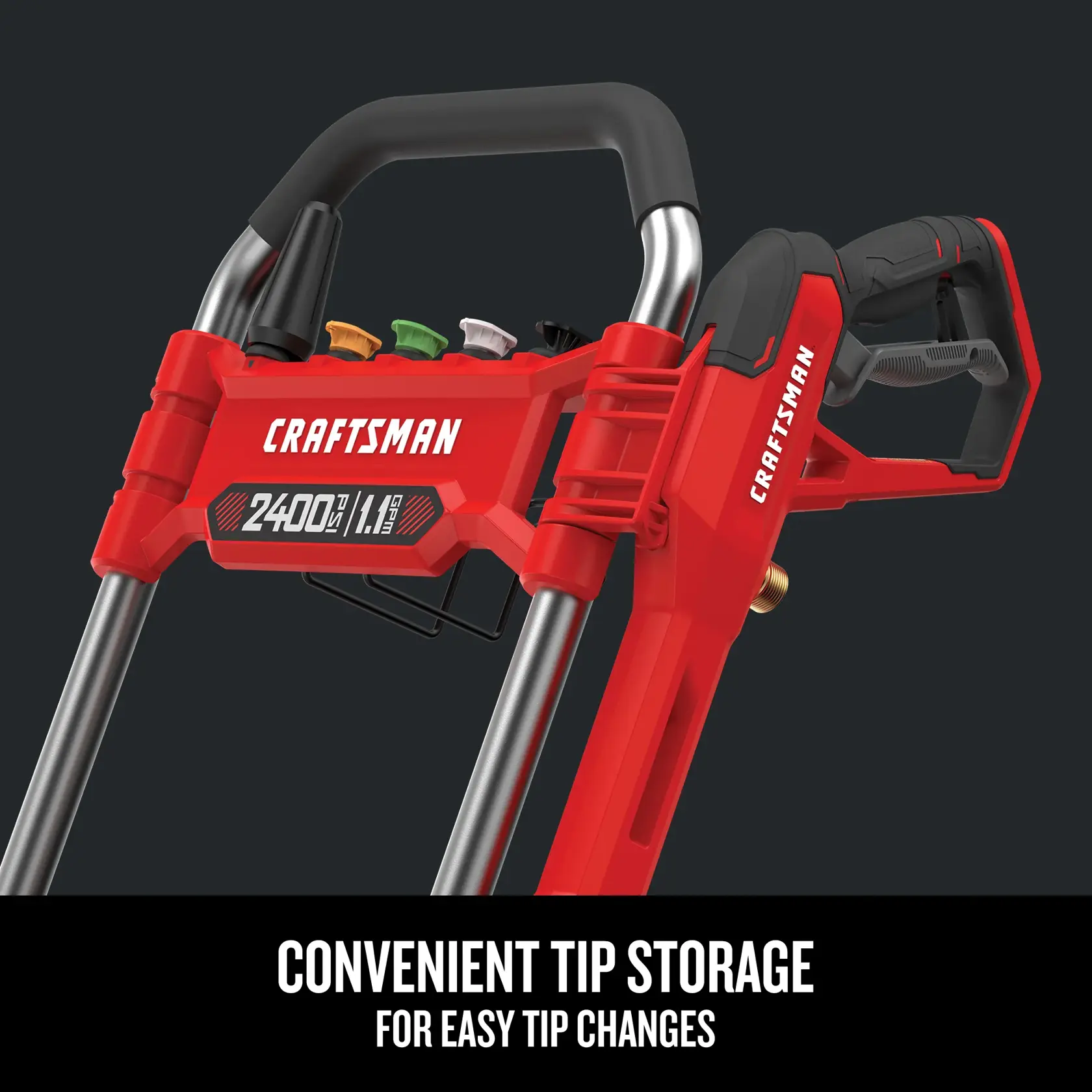 Graphic of CRAFTSMAN Pressure Washers highlighting product features