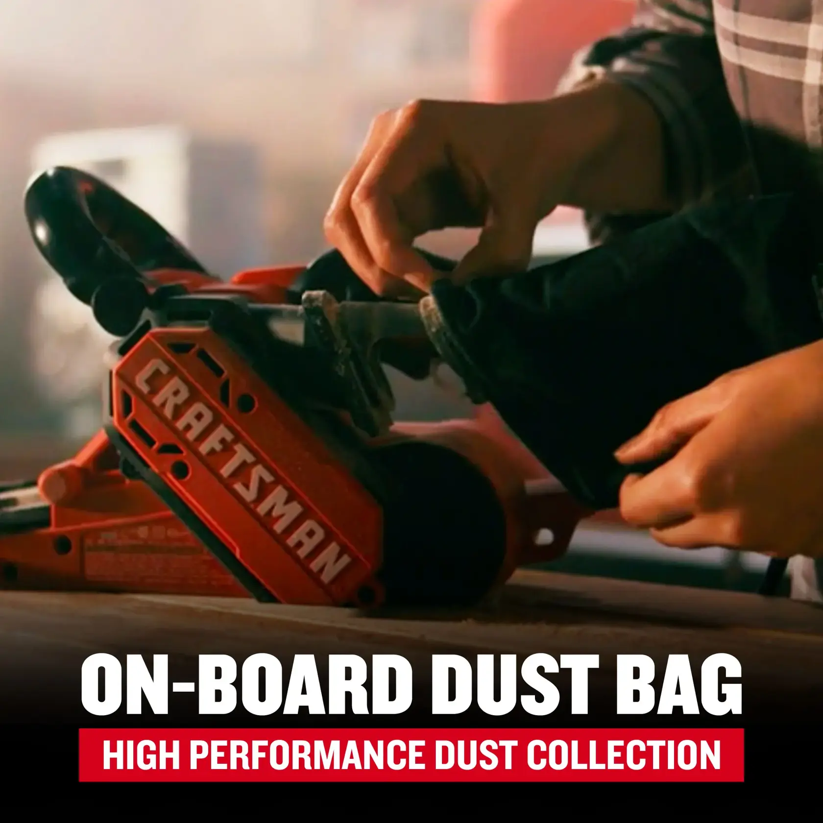 corded belt sander features