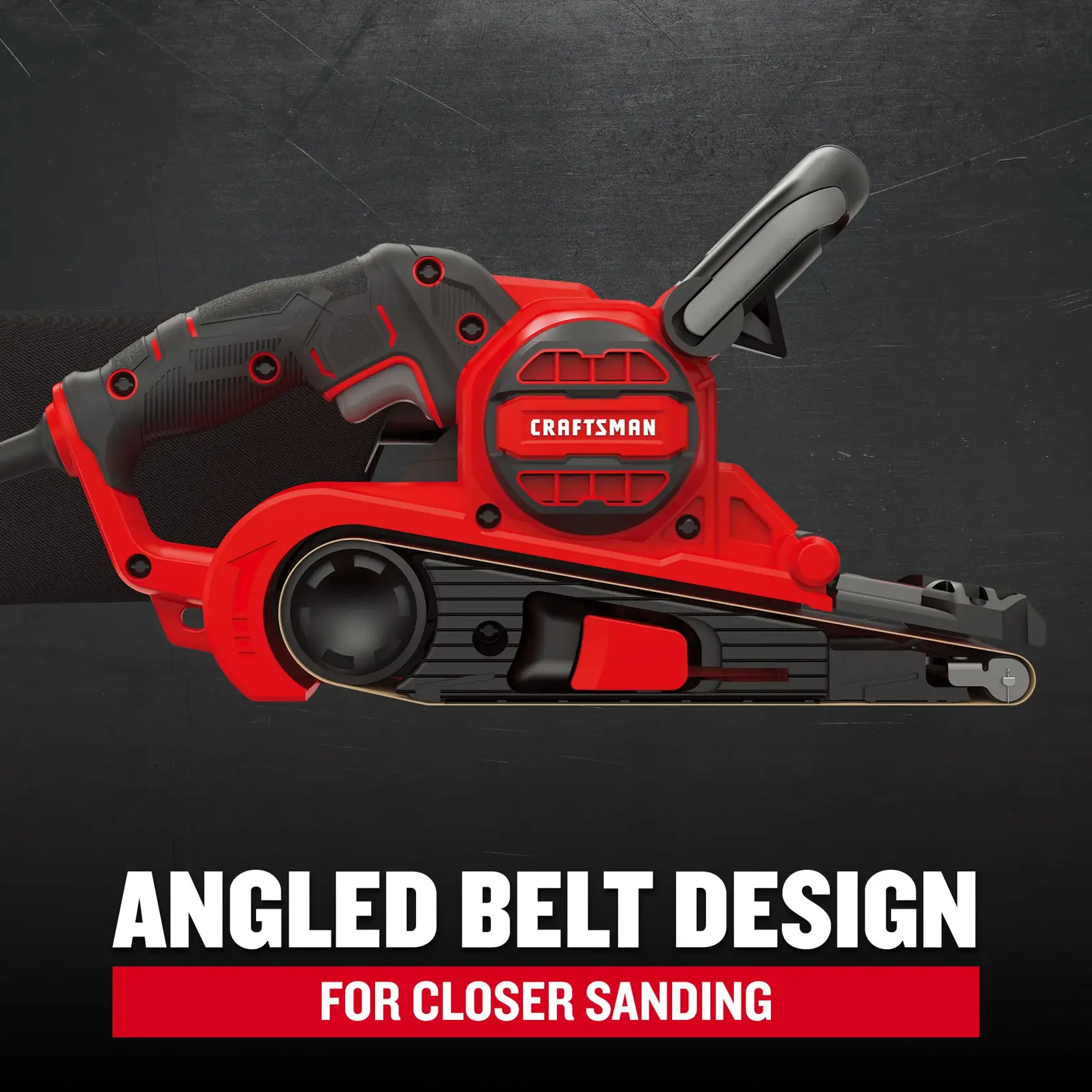 corded belt sander features