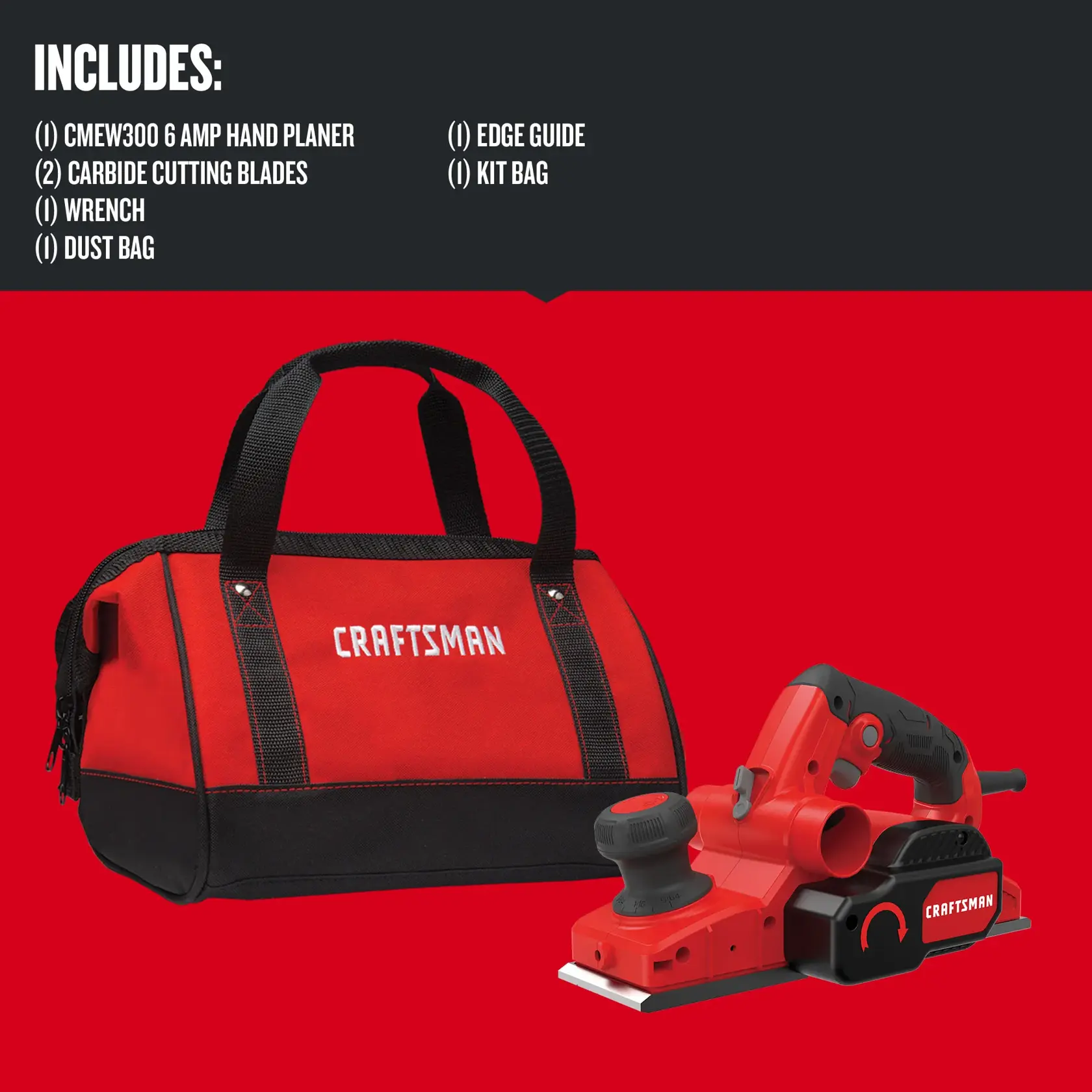 Graphic of CRAFTSMAN Blades: Planer & Jointer highlighting product features