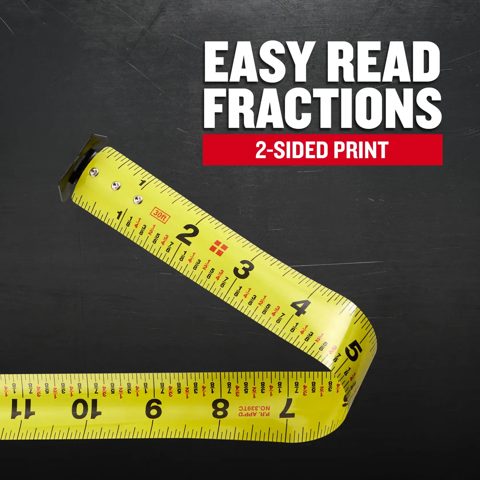 Craftsman CMHT37445S 30 ft. Compact Easy Grip Tape Measure F+B