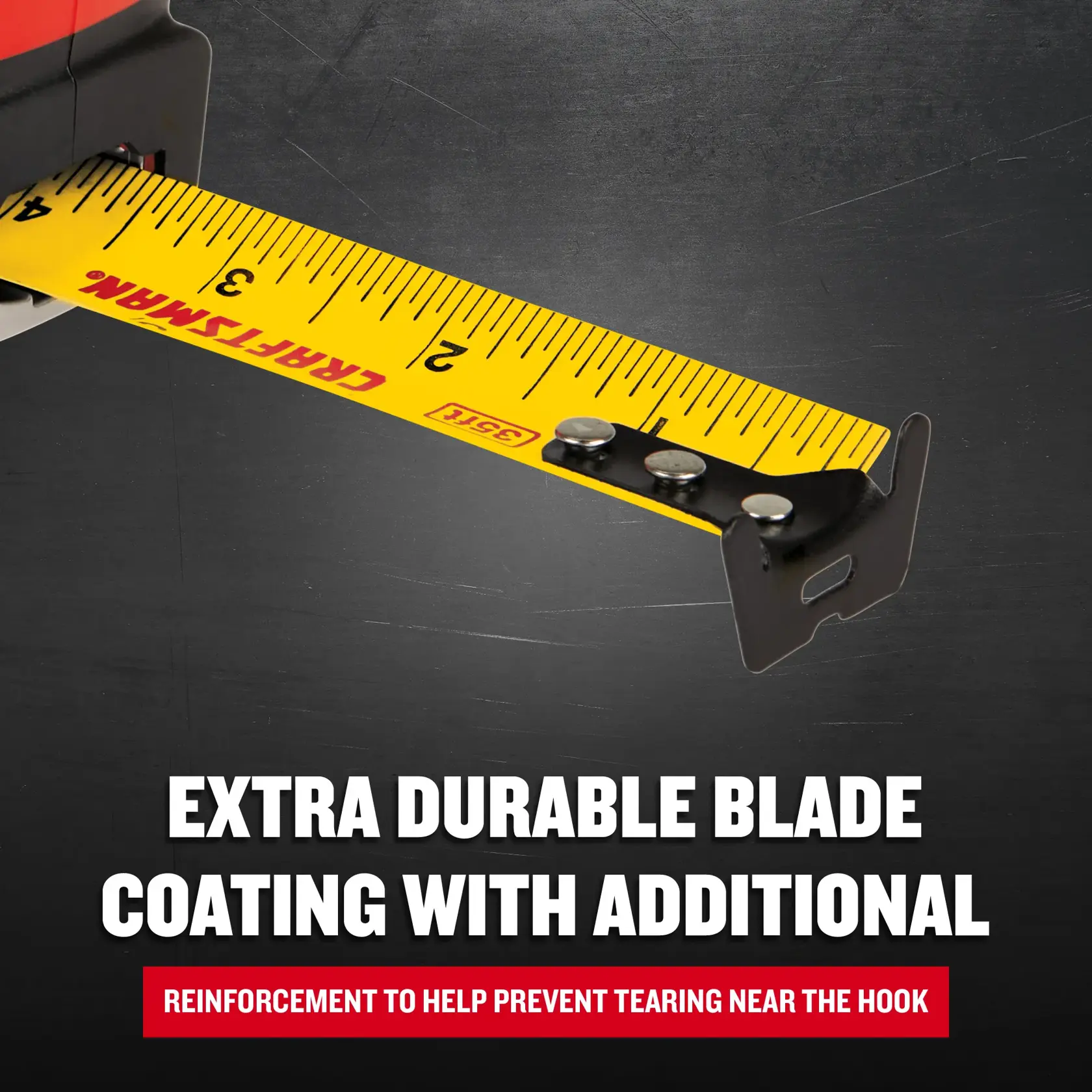 Graphic of CRAFTSMAN Measuring: Short Tapes highlighting product features