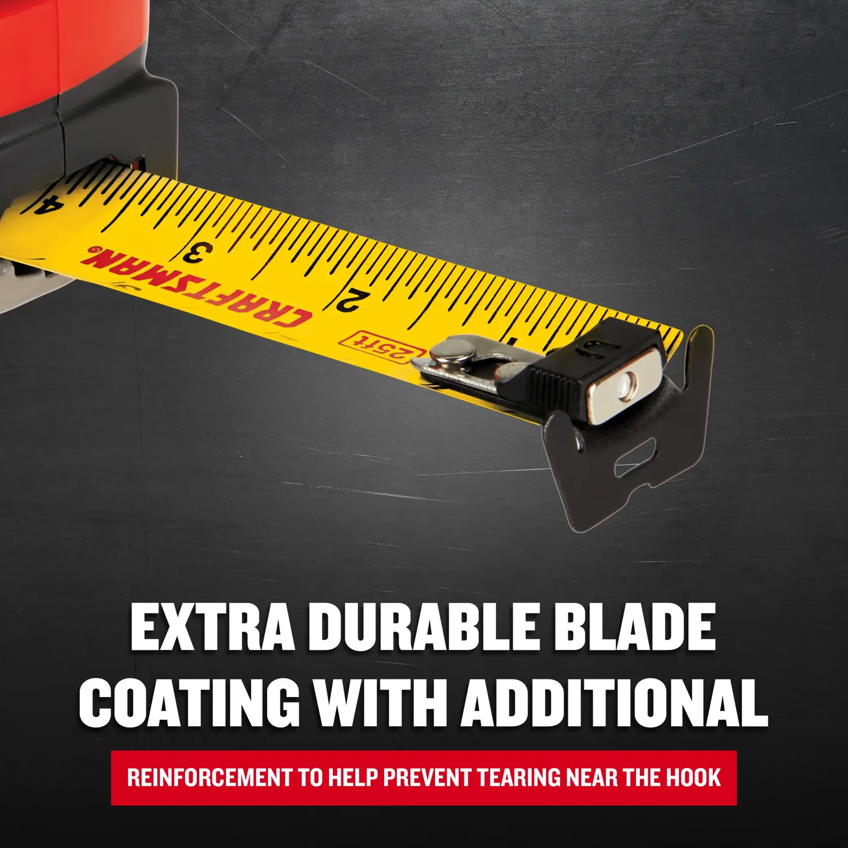 Graphic of CRAFTSMAN Measuring: Short Tapes highlighting product features