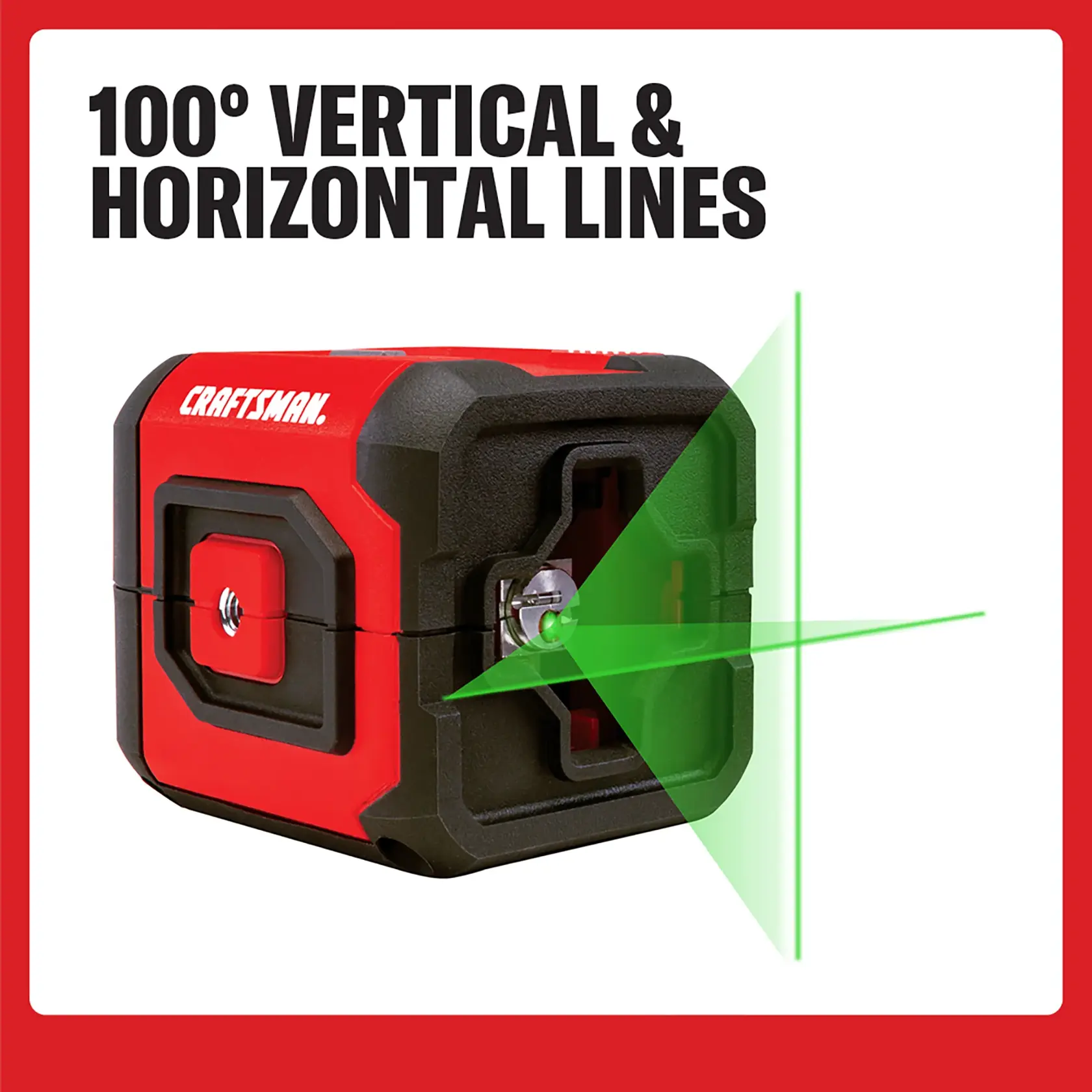 CRAFTSMAN Green Cross Line Laser (55 ft. Range)