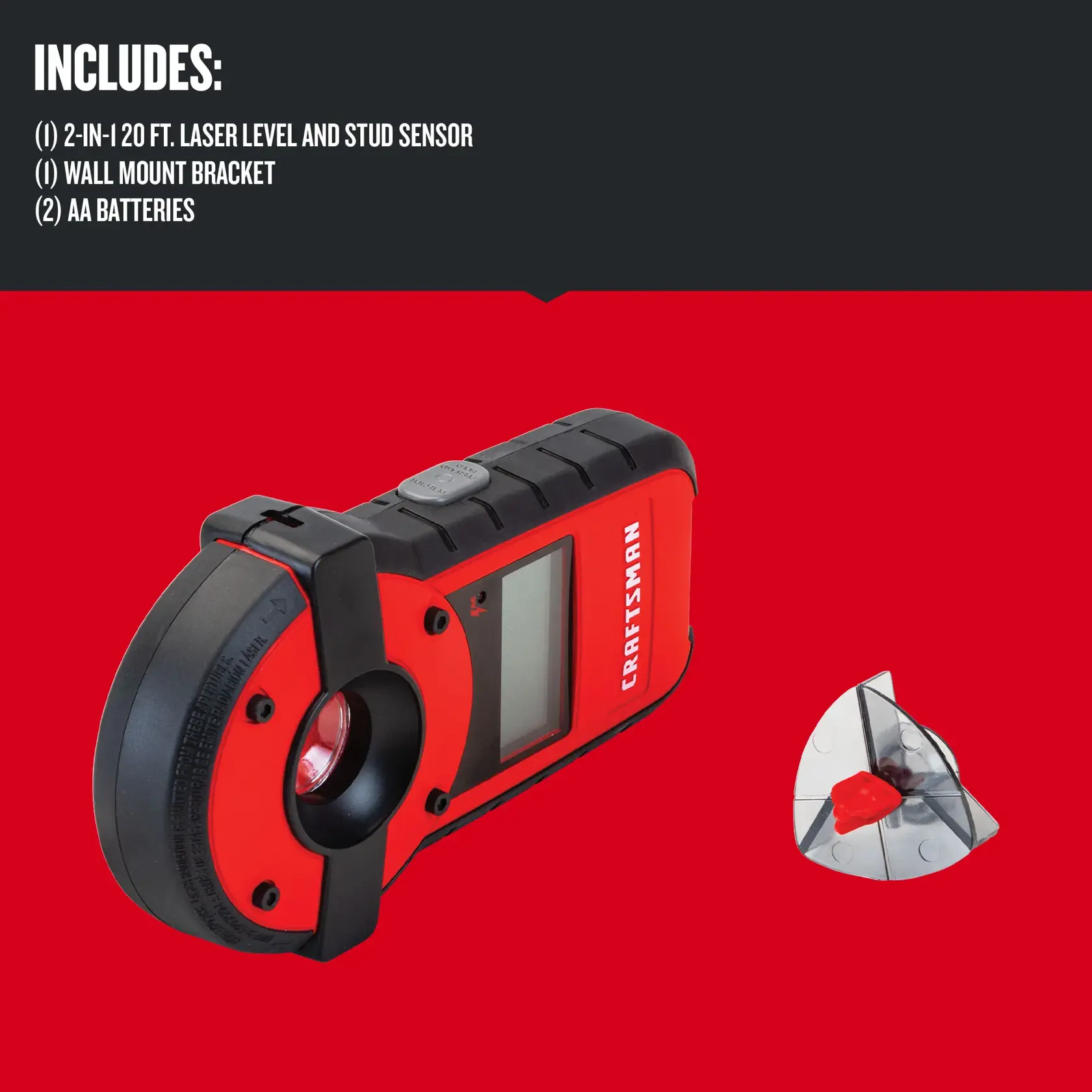Graphic of CRAFTSMAN Measuring: Laser Level highlighting product features