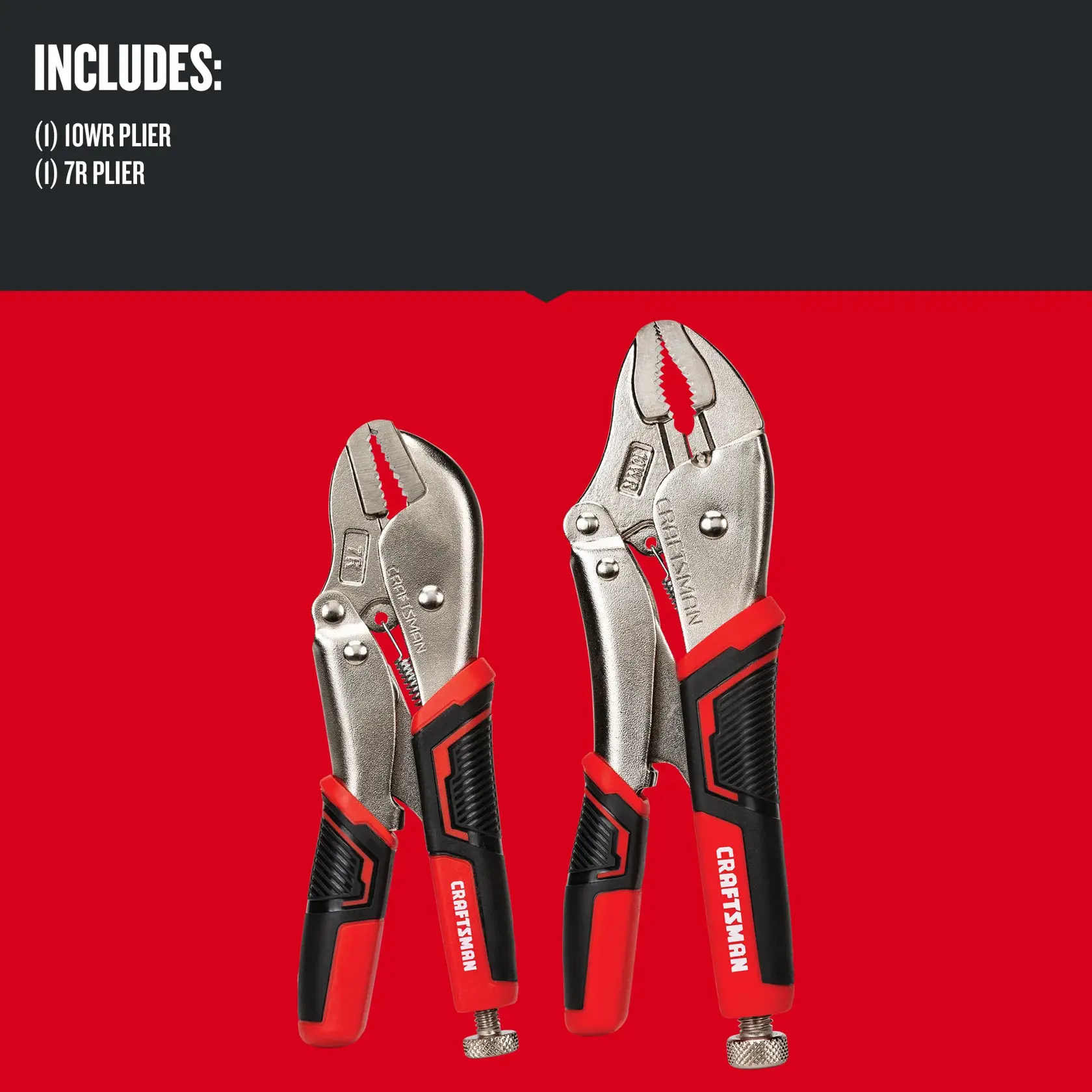 Graphic of CRAFTSMAN Pliers: Locking Set highlighting product features