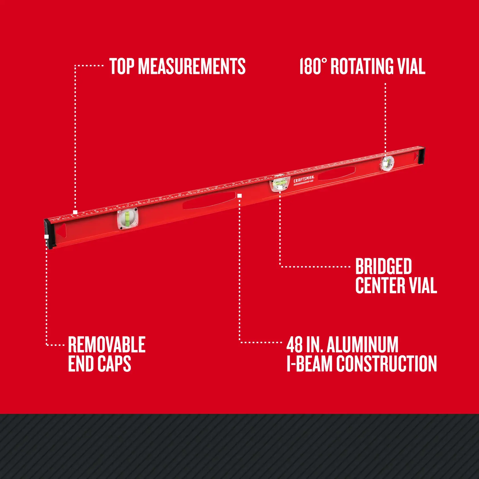 Graphic of CRAFTSMAN Level: Standard highlighting product features