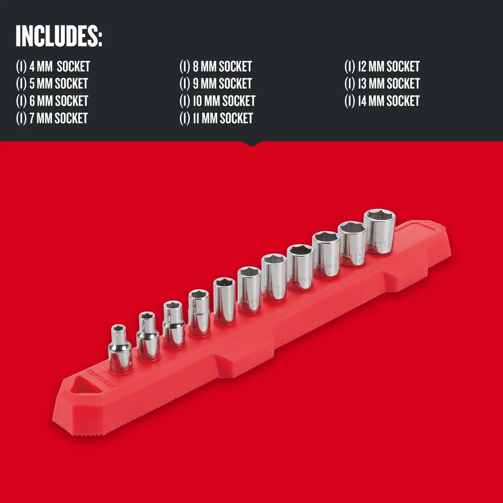 Graphic of CRAFTSMAN Sockets: 6-Point highlighting product features