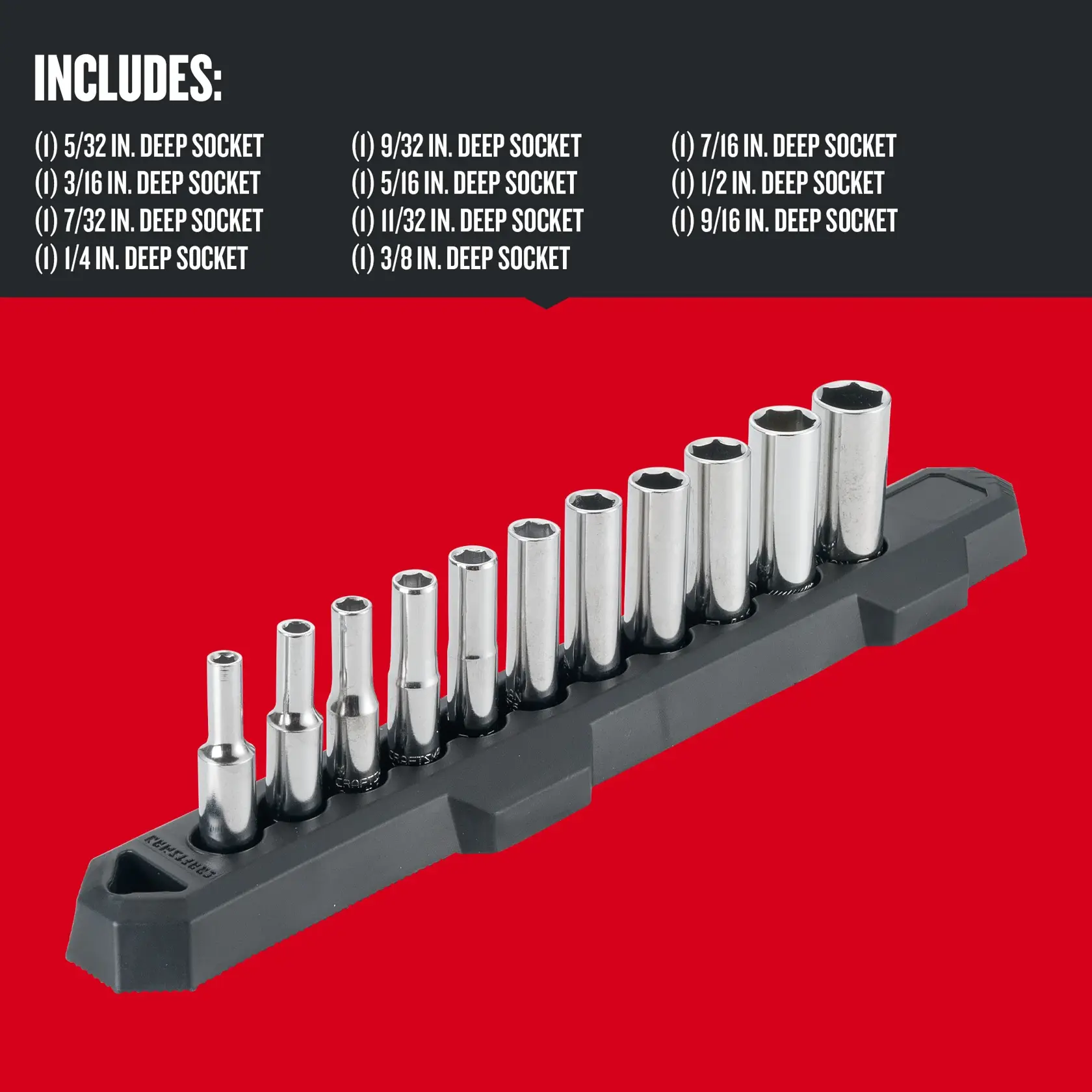 Graphic of CRAFTSMAN Sockets: 6-Point highlighting product features