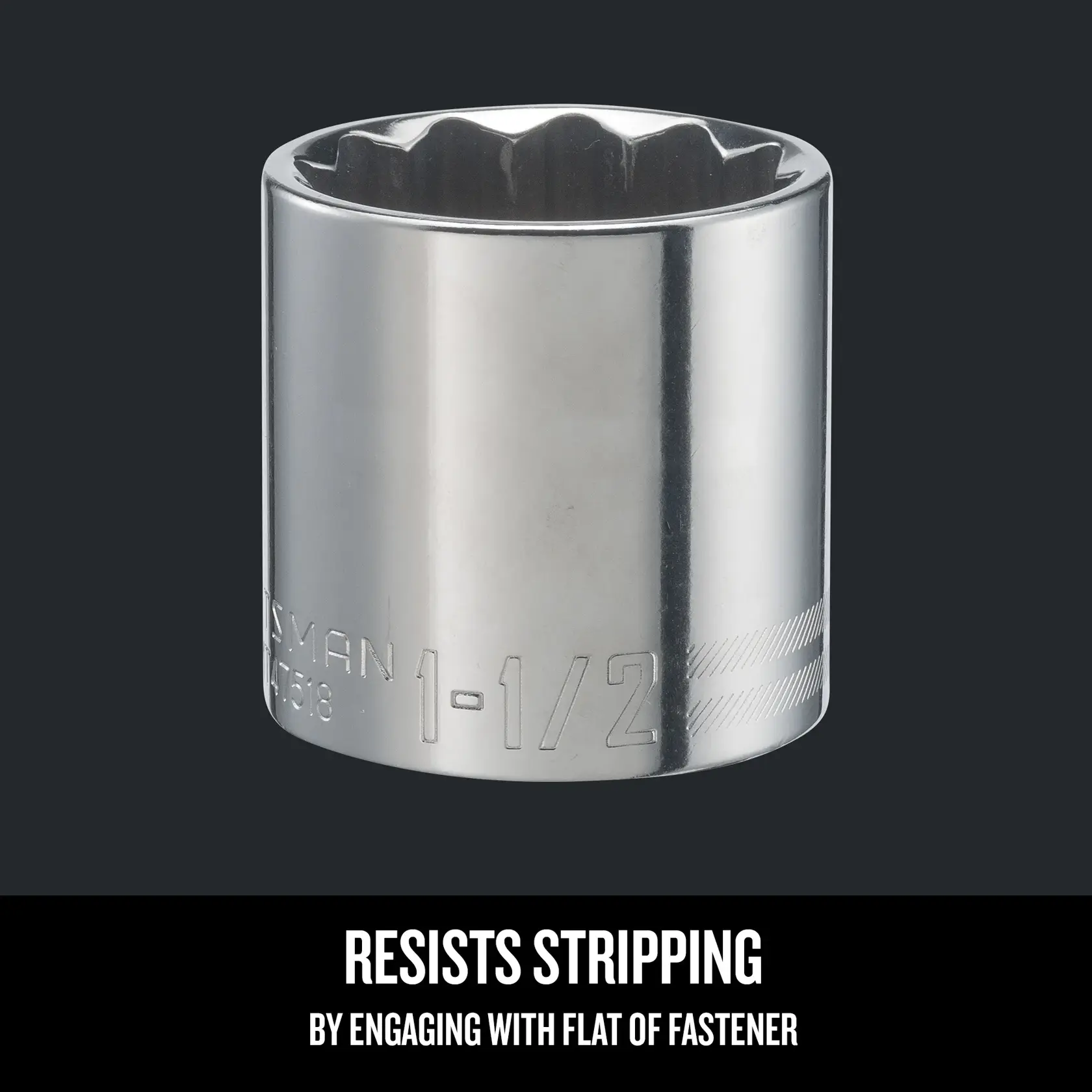 Graphic of CRAFTSMAN Sockets: Shallow highlighting product features