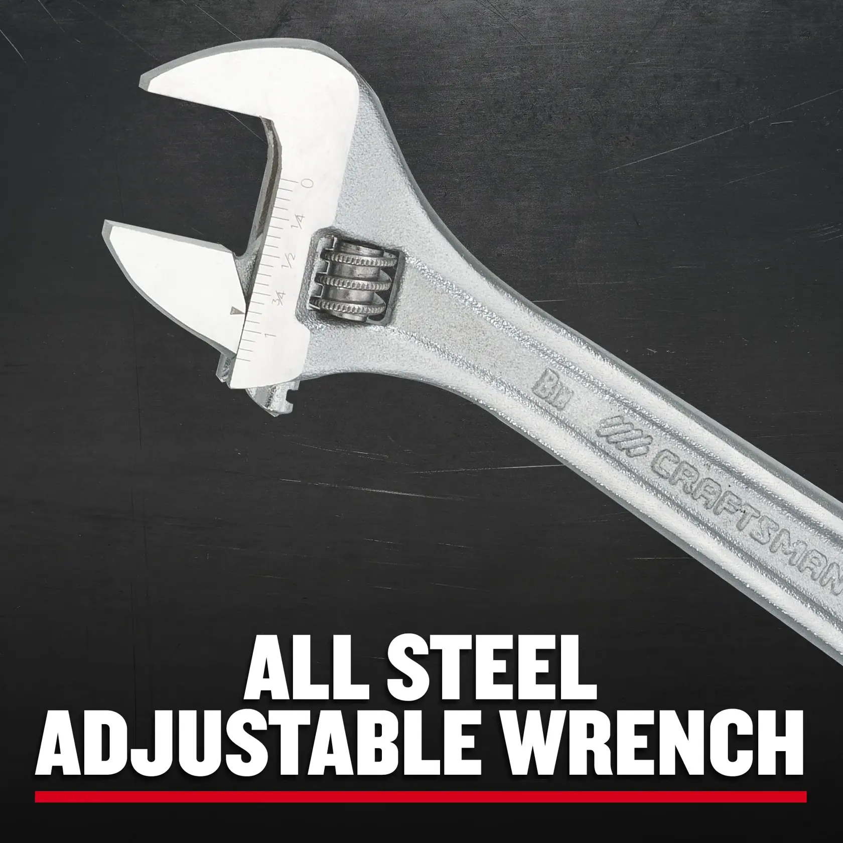 CRAFTSMAN CMMT81622 8-Inch All Steel Adjustable Wrench F+B