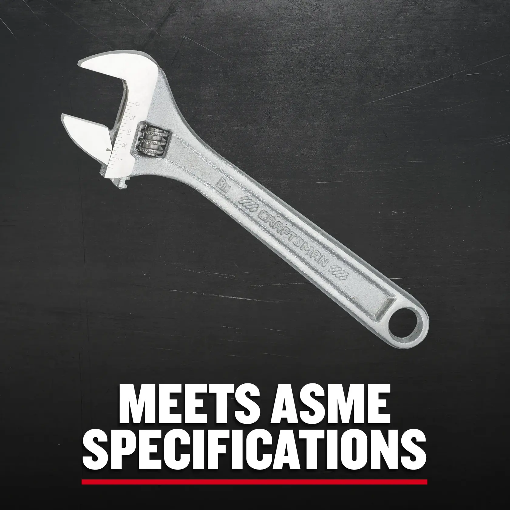 CRAFTSMAN CMMT81622 8-Inch All Steel Adjustable Wrench F+B