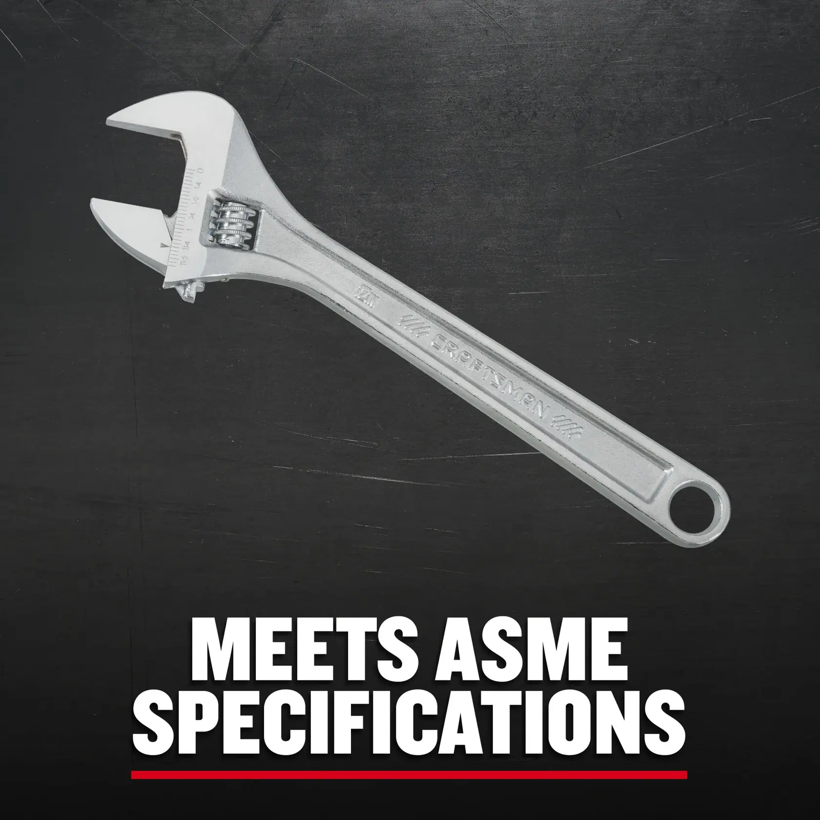 Craftsman CMMT81624 12 in. All Steel Adjustable Wrench F+B