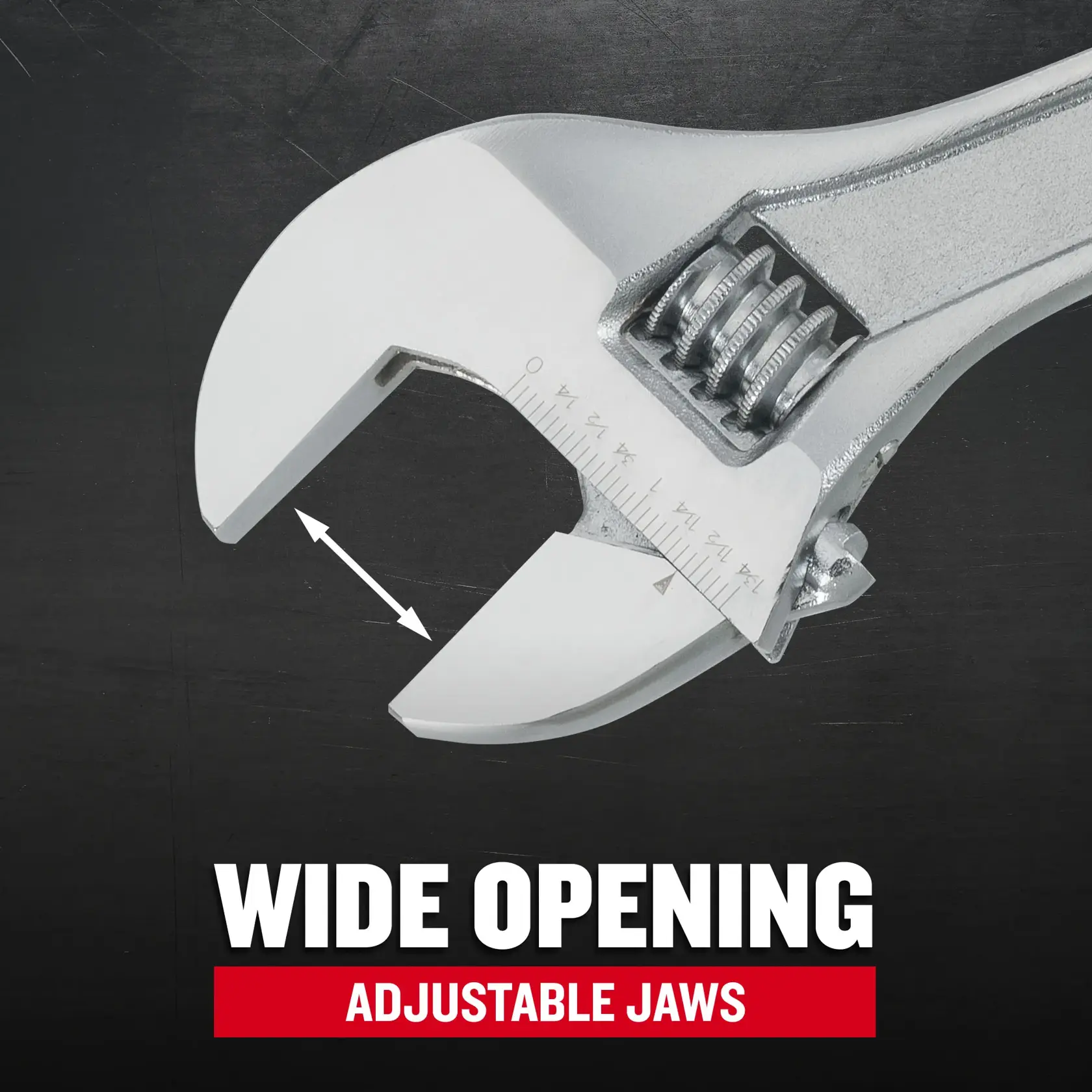 Craftsman CMMT81625 15 in. Adjustable Wrench F+B