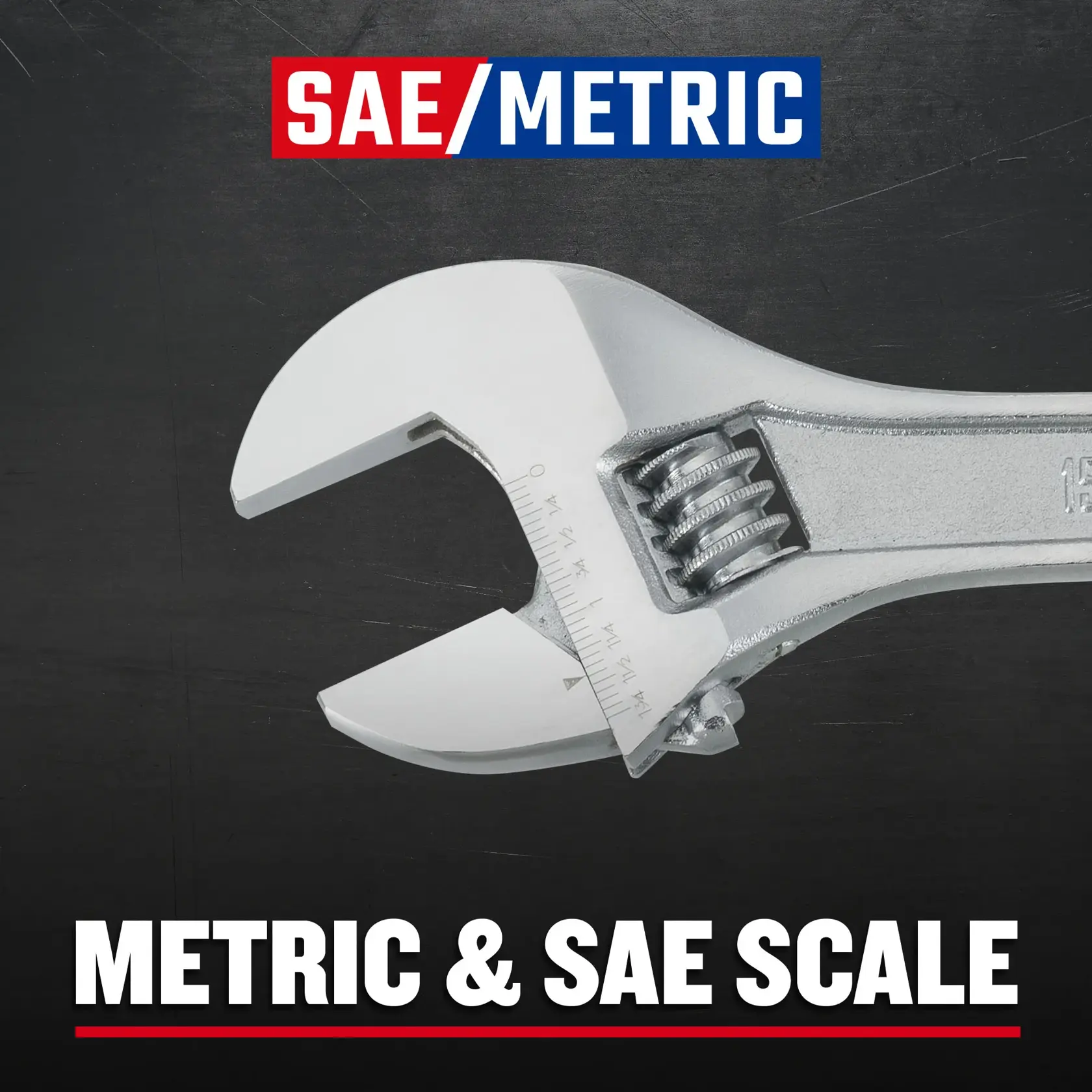 Craftsman CMMT81625 15 in. Adjustable Wrench F+B