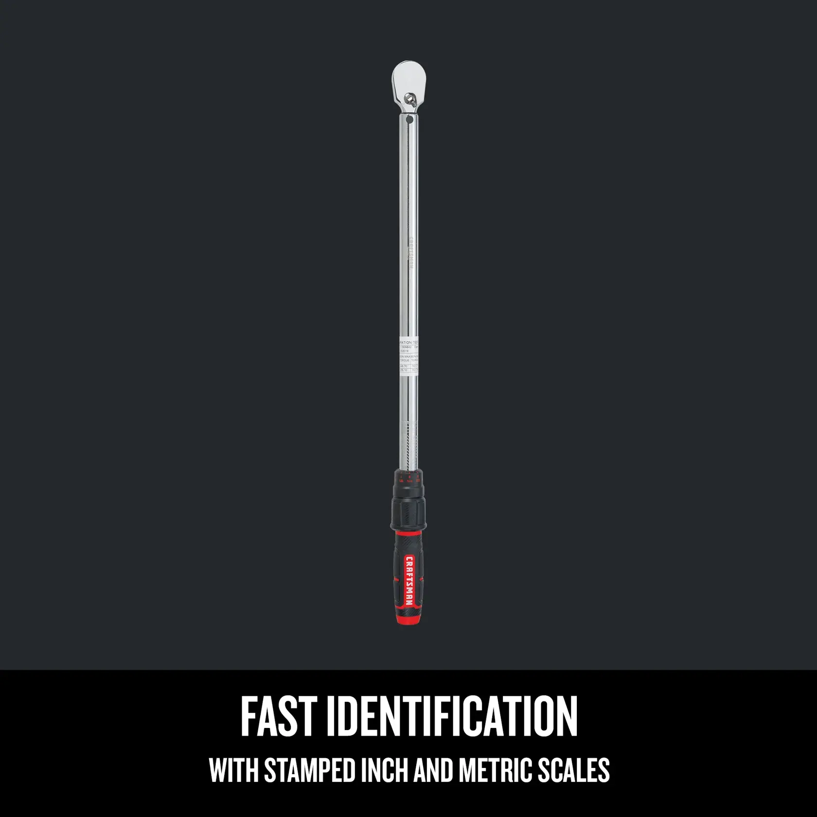 Fast Identification with Stamped Inch and Metric Scales