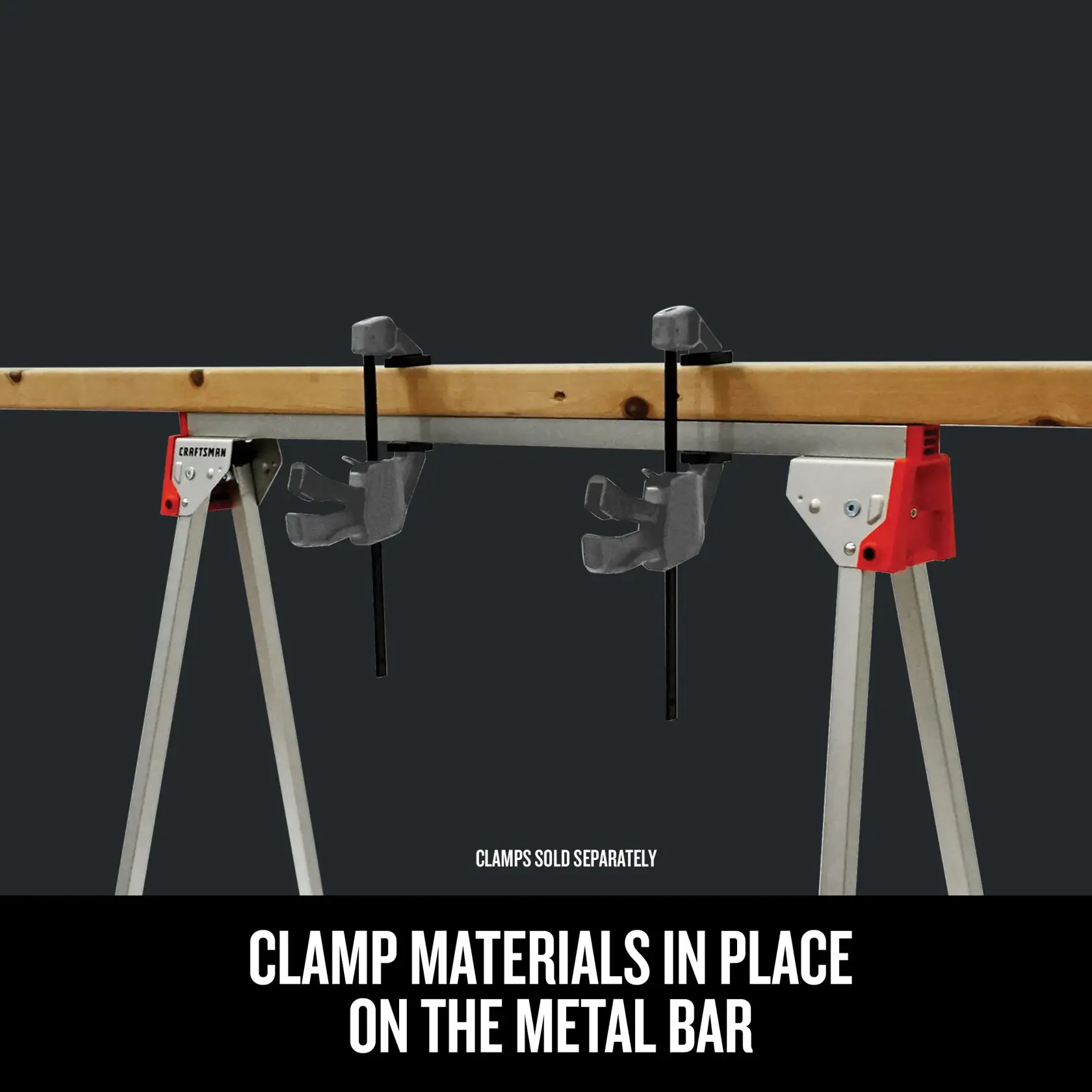 Graphic of CRAFTSMAN Bench & Stationary: Sawhorses highlighting product features